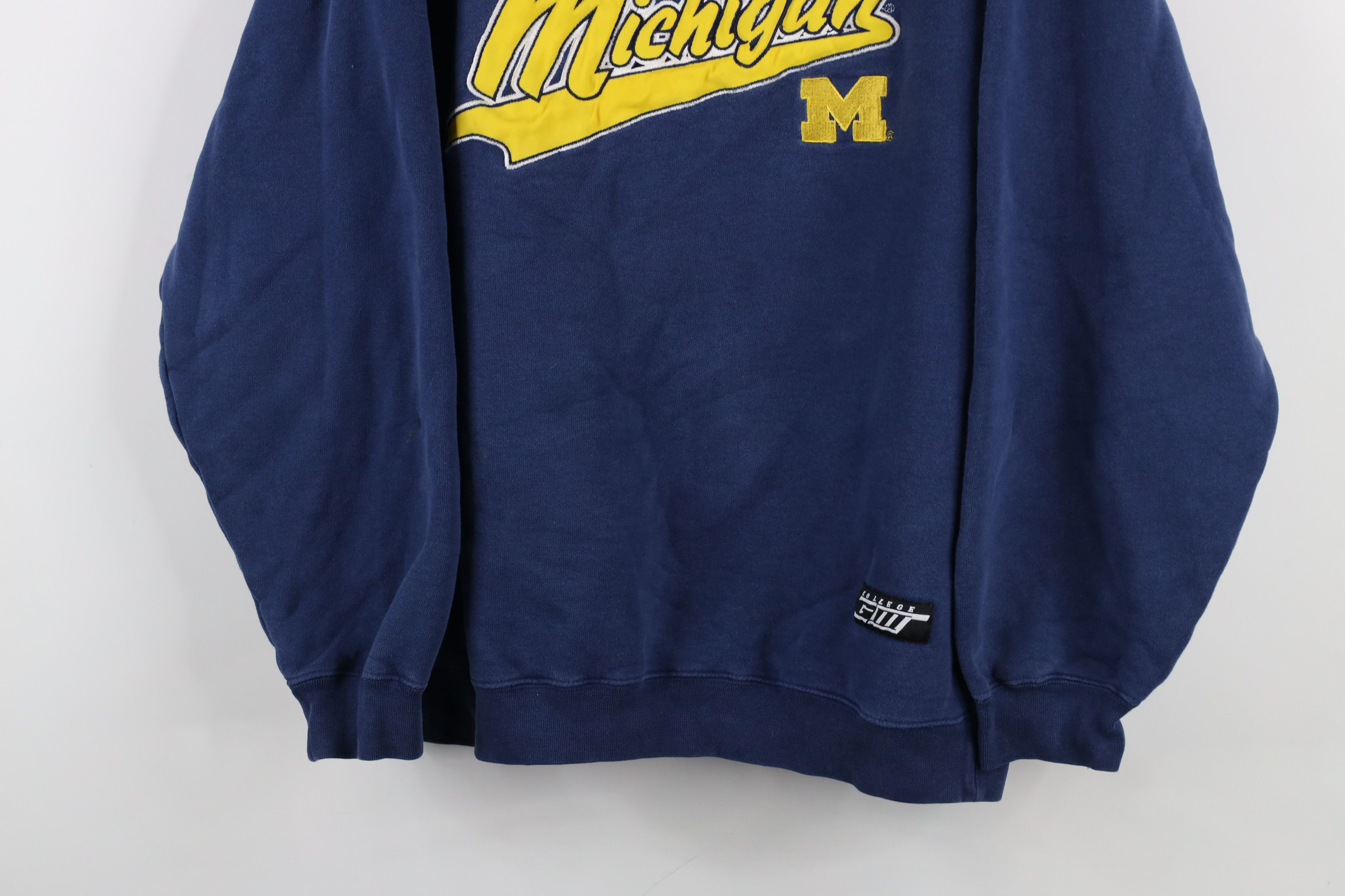 Vintage Vintage 90s Spell Script University of Michigan Sweatshirt Size M / US 6-8 / IT 42-44 - 3 Thumbnail