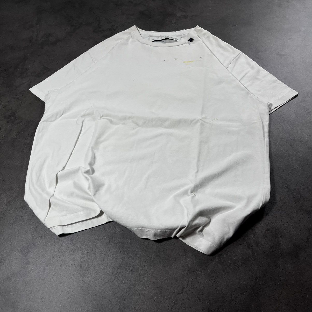 Off-White Virgil Abloh Era Off White Vintage Acrylic Arrows Tee Tshirt Size US XL / EU 56 / 4 - 11 Thumbnail