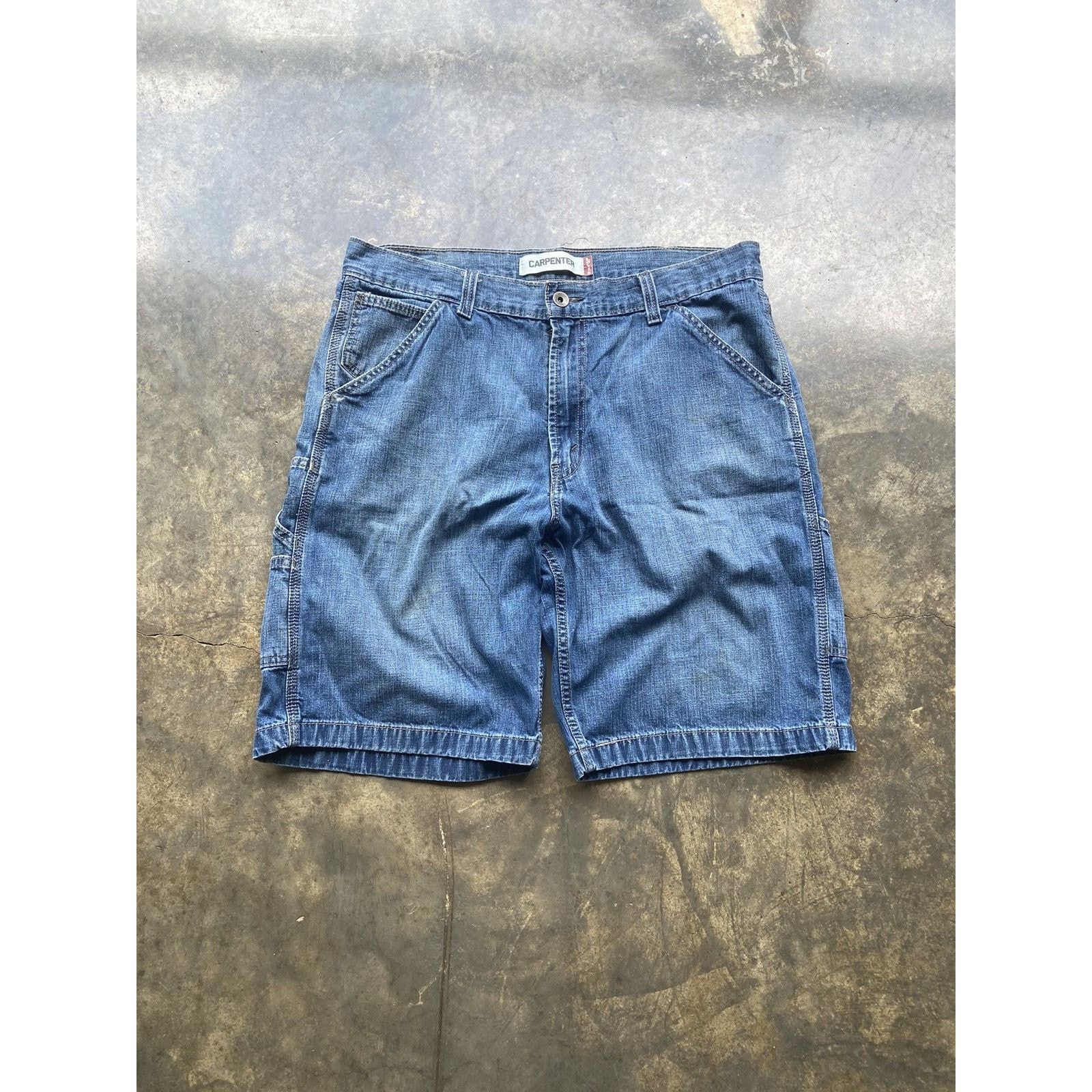 Levi's Crazy Vintage Baggy Y2K Levis Carpenter Jorts Size 38 Size US 38 / EU 54 - 3 Thumbnail