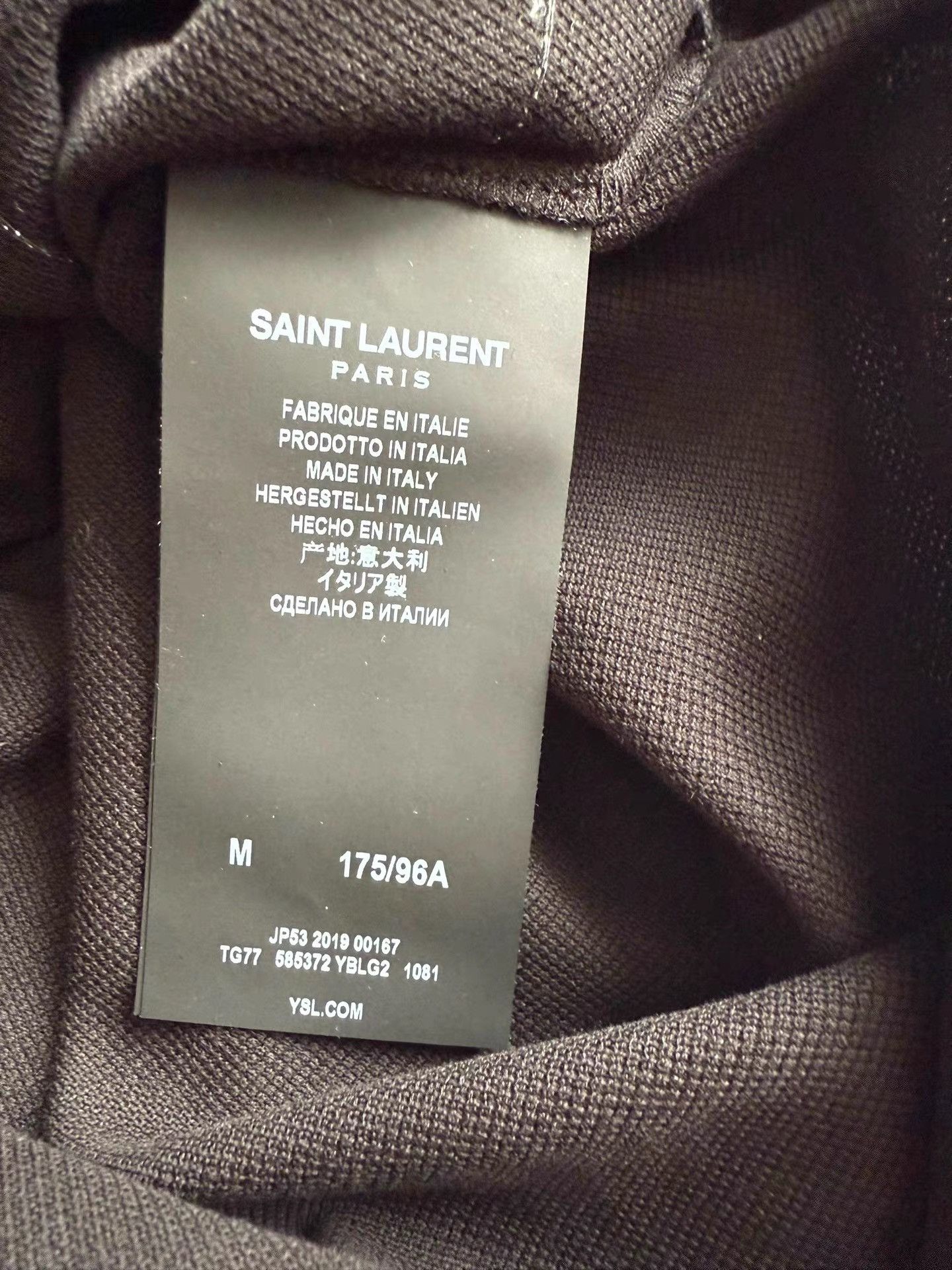 Saint Laurent Paris Saint Laurent Men's Runway Polo Shirt K33 Size US M / EU 48-50 / 2 - 5 Thumbnail