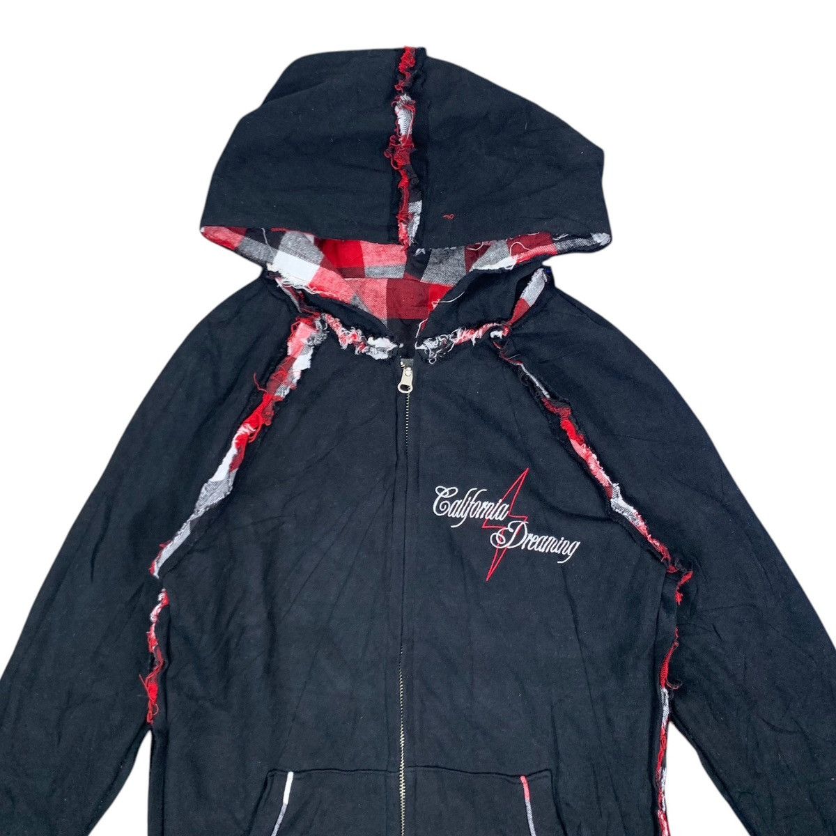 Punk and Yo × Vintage VINTAGE RED CAT PUNK GOTHIC REVERSIBLE HOOD SWEATER Size US S / EU 44-46 / 1 - 5 Thumbnail