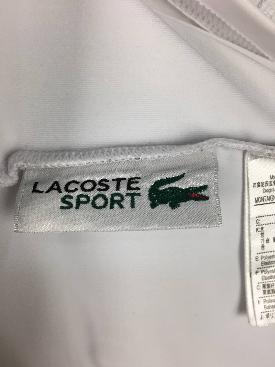Lacoste Lacoste Sport Men's White Long Sleeve Mock Neck Base Layer Size US S / EU 44-46 / 1 - 9 Thumbnail