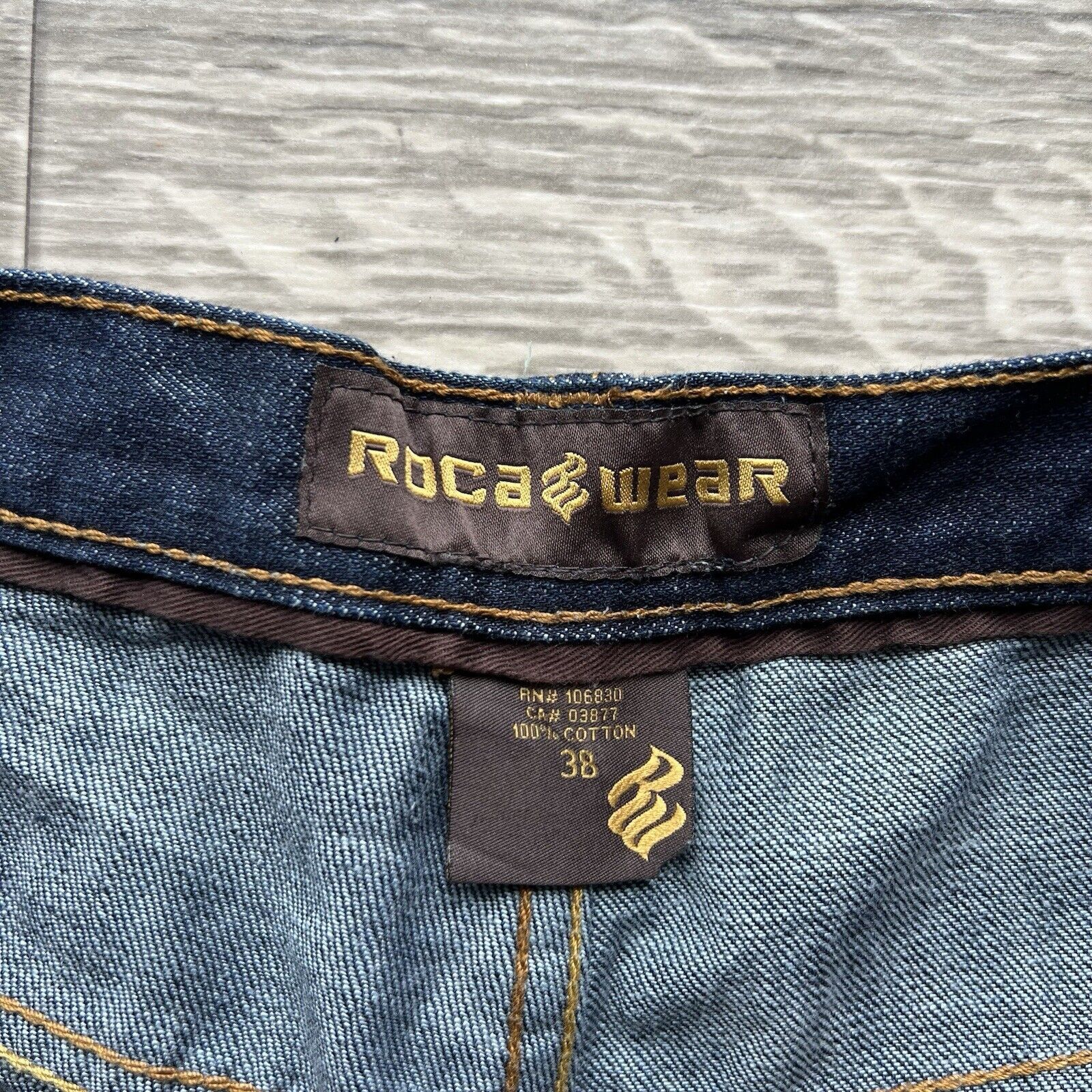 Rocawear Vintage Y2K Rocawear Jeans Baggy Wide Leg Embroidered Grunge Size US 36 / EU 52 - 8 Thumbnail