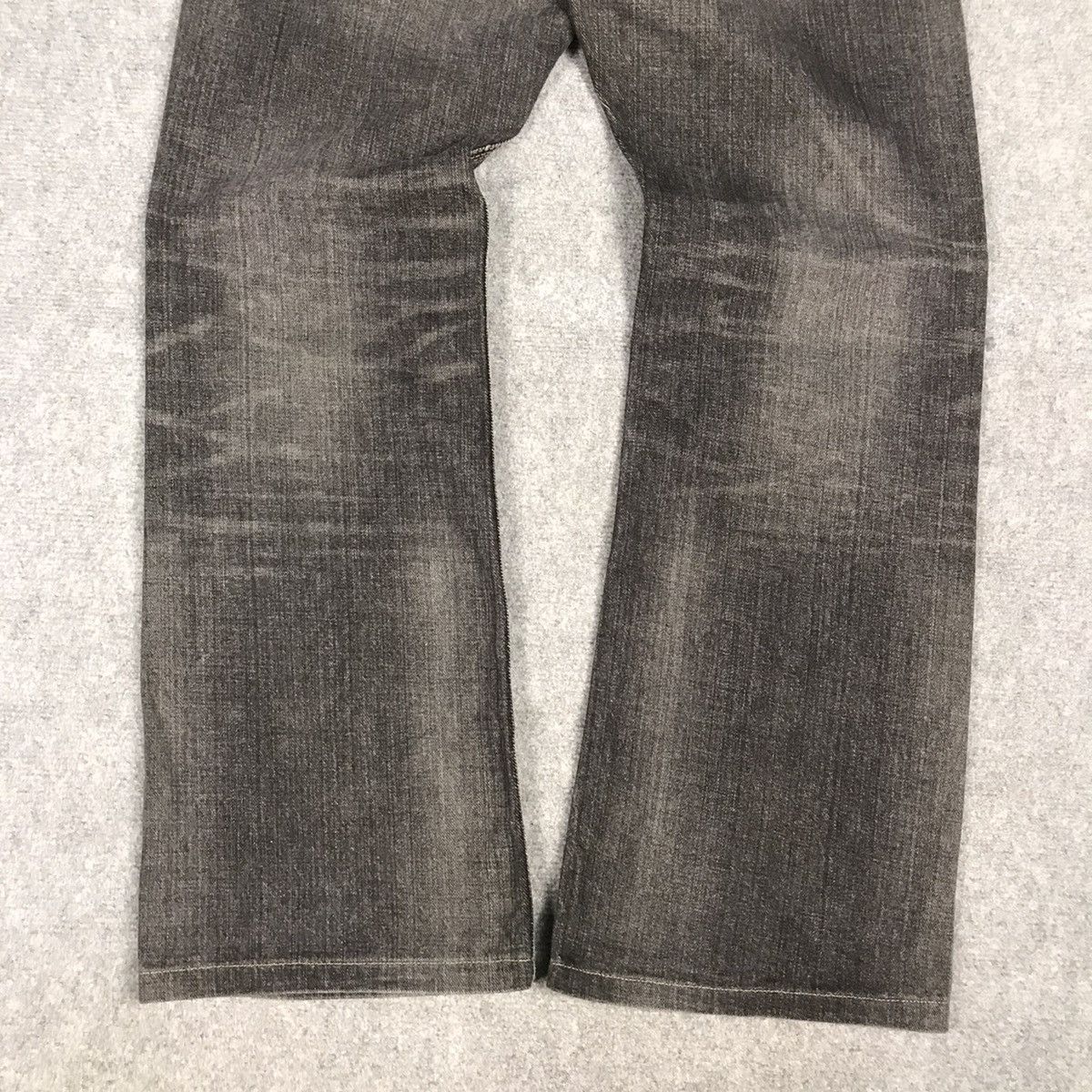 If Six Was Nine × Japanese Brand × Le Grande Bleu (L.G.B.) FLARE EDWIN JAPAN BLACK FADED DENIM BOOT CUT PANTS Size US 30 / EU 46 - 7 Thumbnail