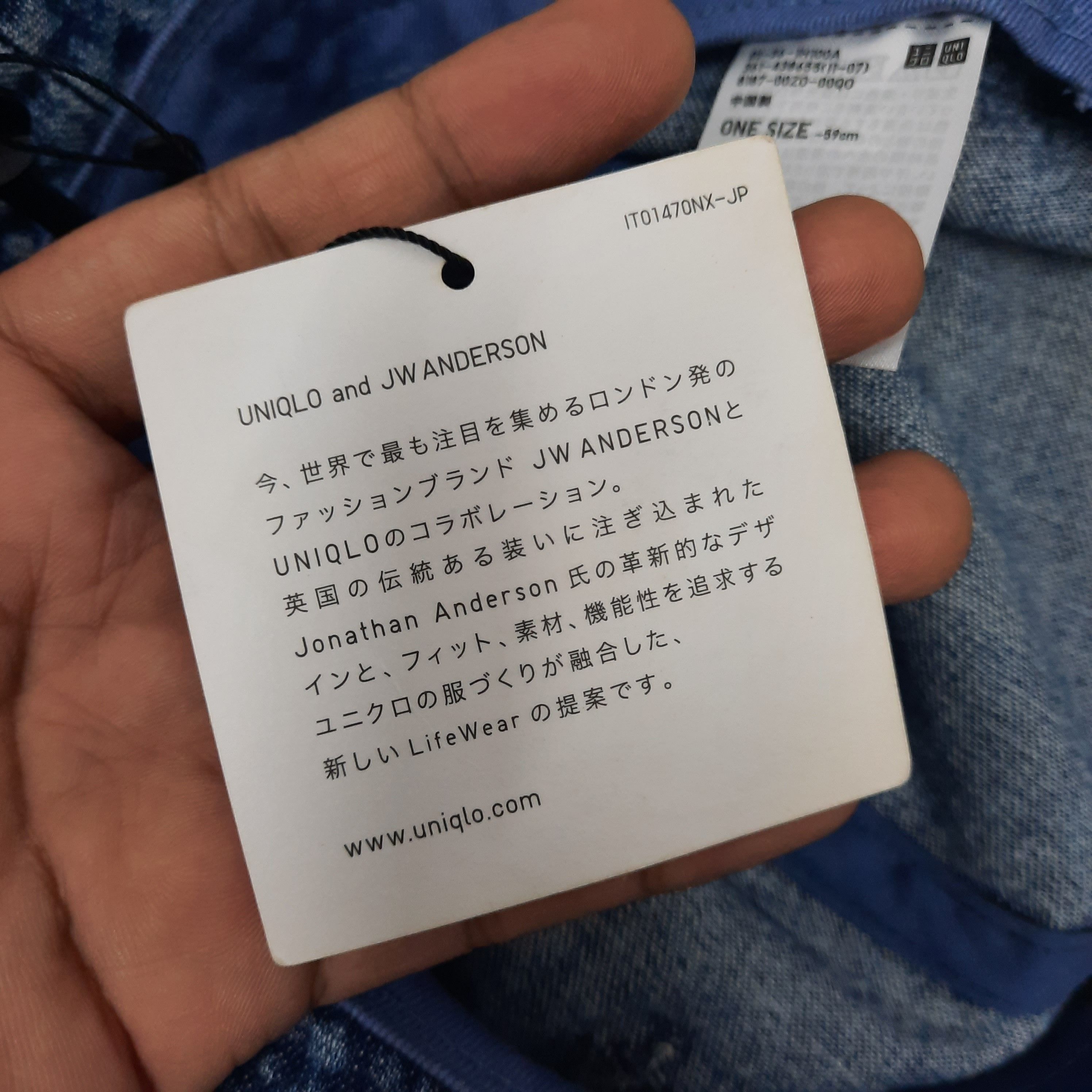 JW Anderson 🪡 Japanese brand uniqlo x jw anderson indigo washed hat Size ONE SIZE - 7 Thumbnail