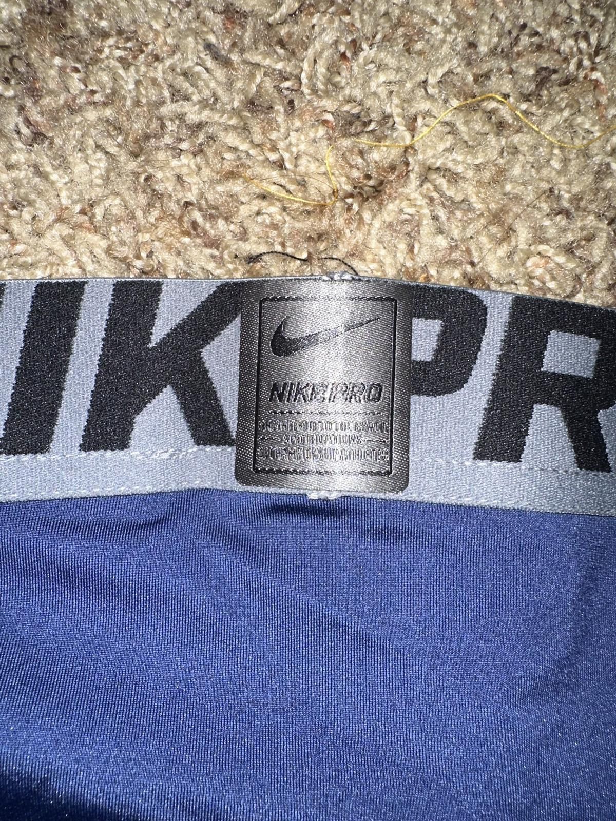 Nike Nike Men Pro Hyperstrong FB 3/4 Padded Cmprssn Bl Pnt Sample Size US 36 / EU 52 - 2 Thumbnail