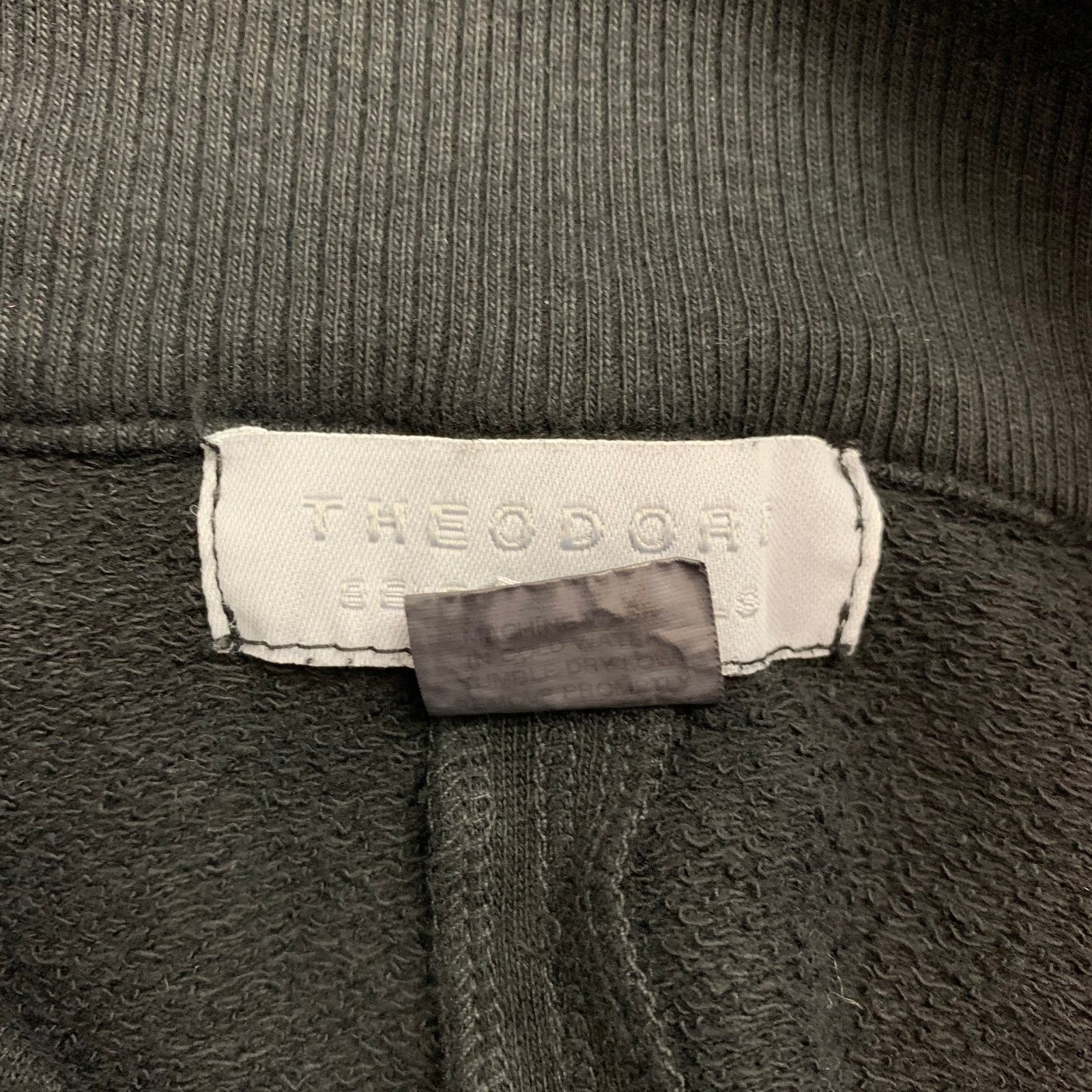 Other THEODOR Size XS Black Ribbed Cotton Blend Long Jacket Size XS / US 0-2 / IT 36-38 - 5 Thumbnail