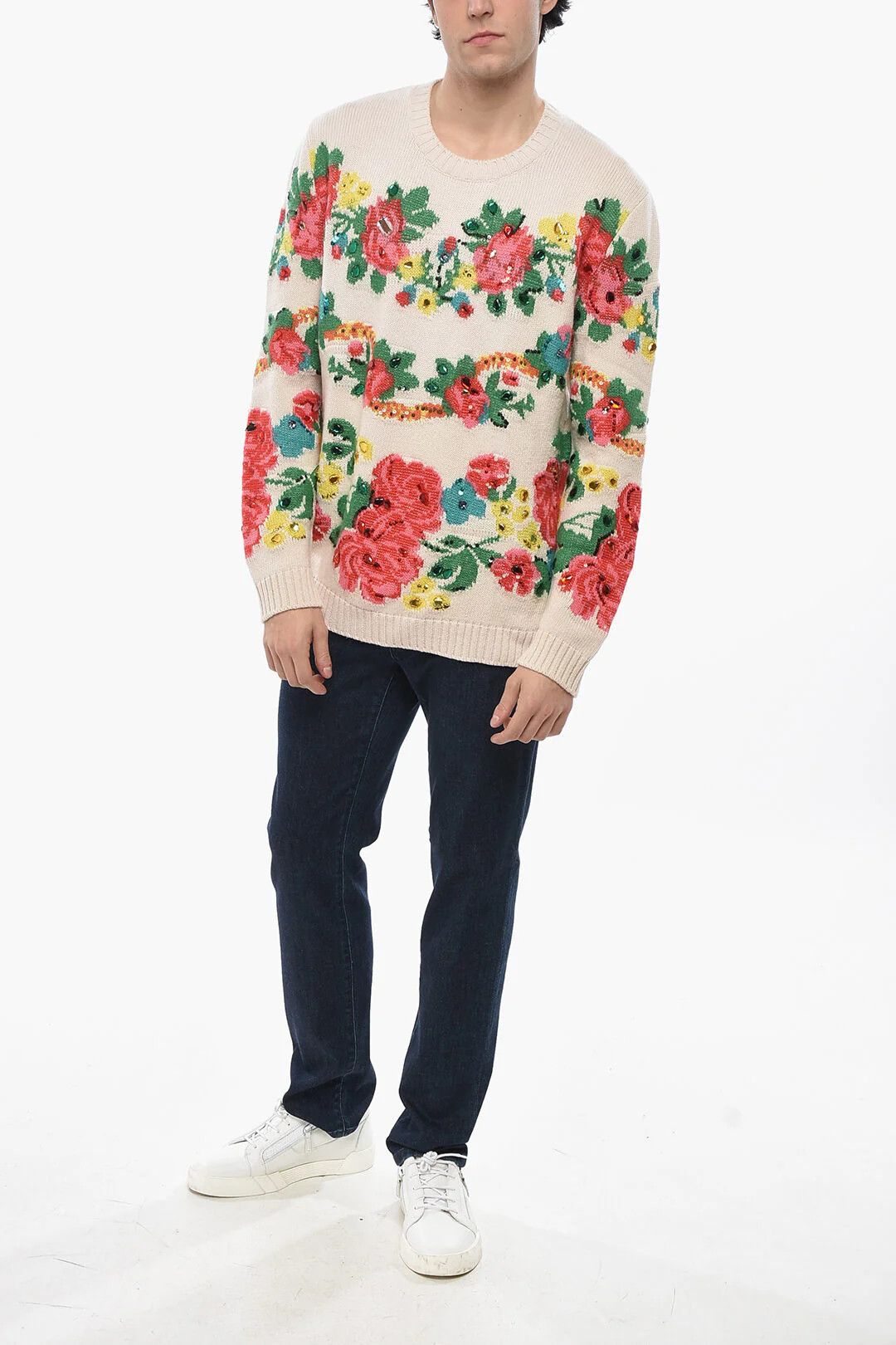 Gucci og1mm0426 Crewneck Sweater in Multicolor Size US L / EU 52-54 / 3 - 4 Thumbnail