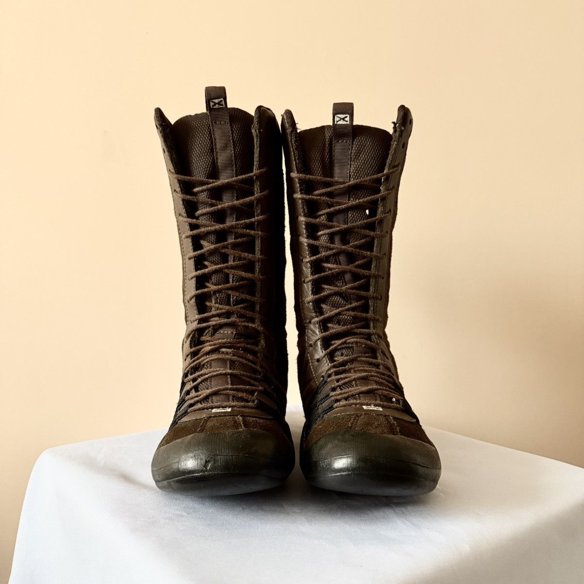 Dirk Bikkembergs Vintage Boxing Biker High Sneakers Boots Like Kostadinov Y2K Size US 9 / IT 39 - 2 Thumbnail