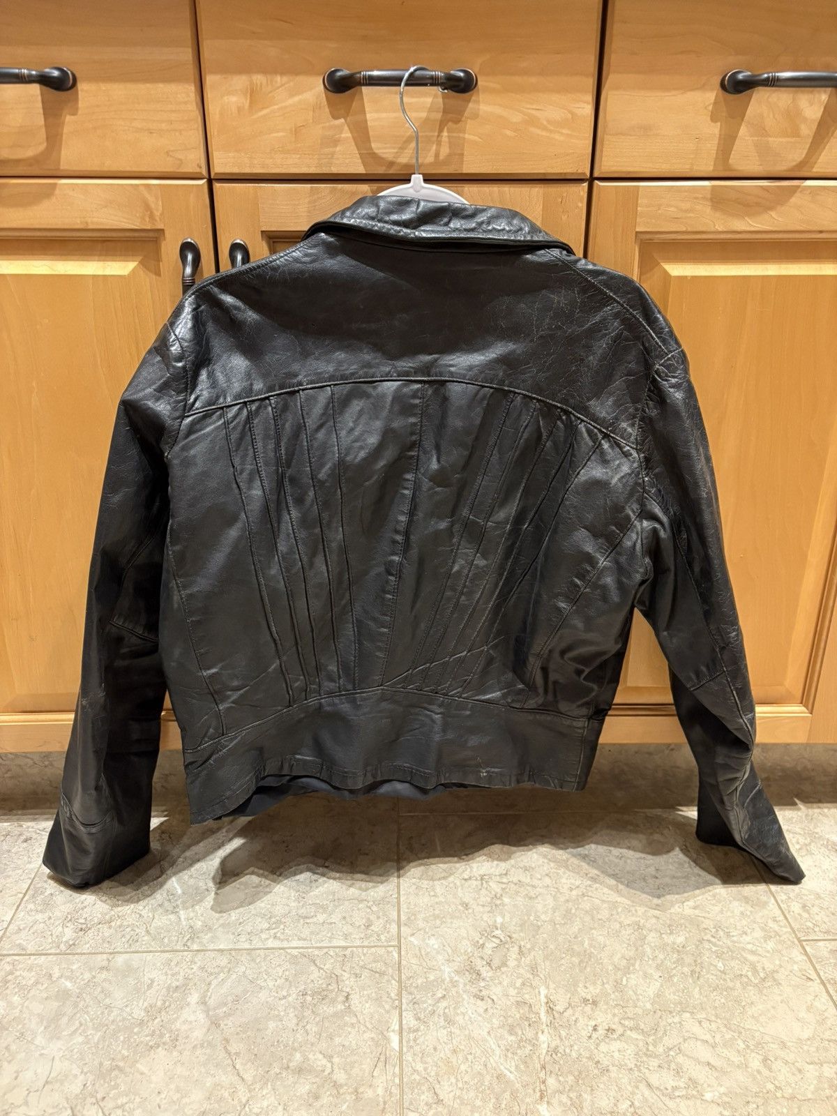 Vintage Vintage 1984 black leather jacket Size US M / EU 48-50 / 2 - 2 Thumbnail