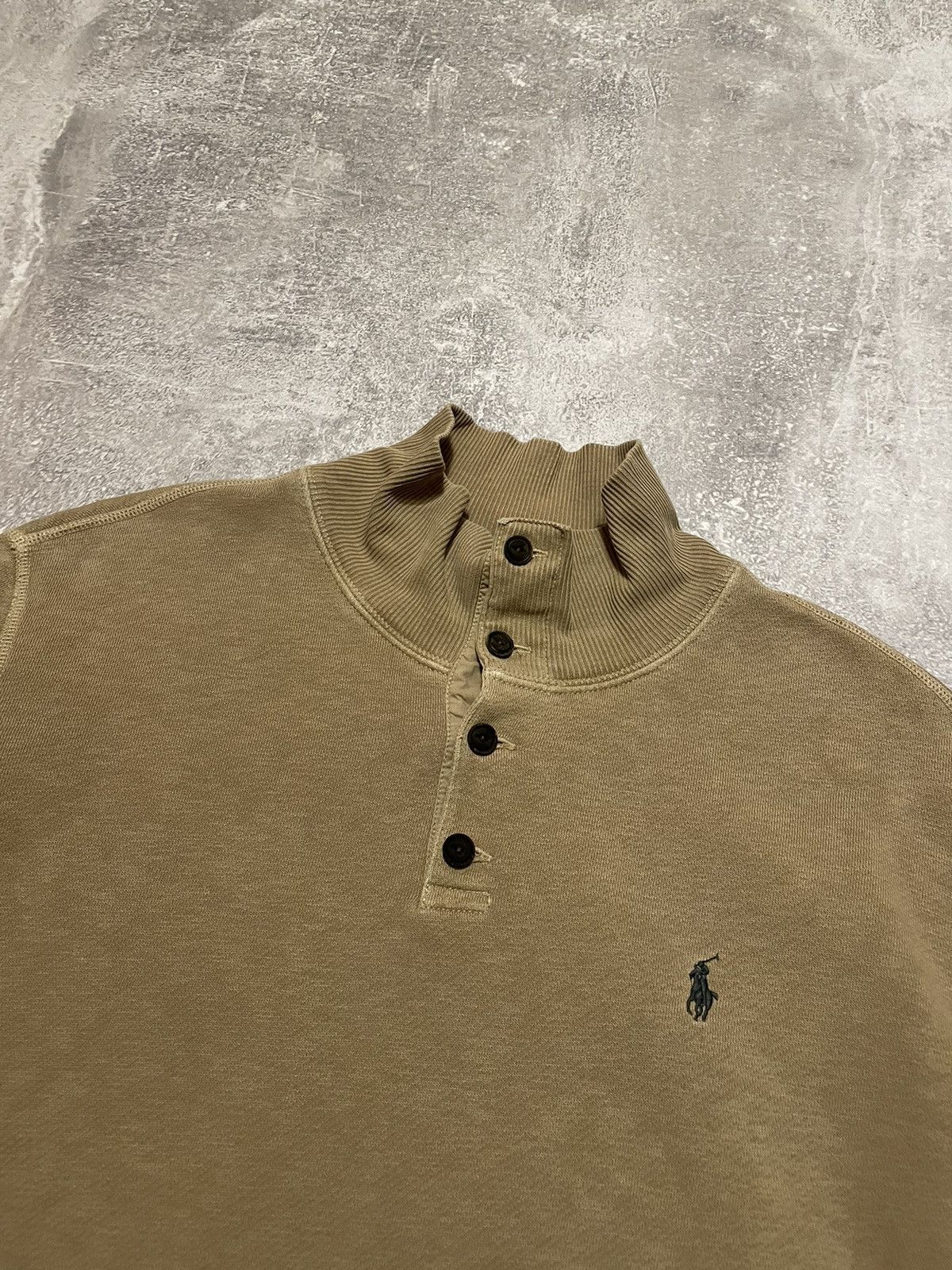 Polo Ralph Lauren Vintage Polo Ralph Lauren Button Up Sweatshirt Brown 90s Size US L / EU 52-54 / 3 - 2 Thumbnail