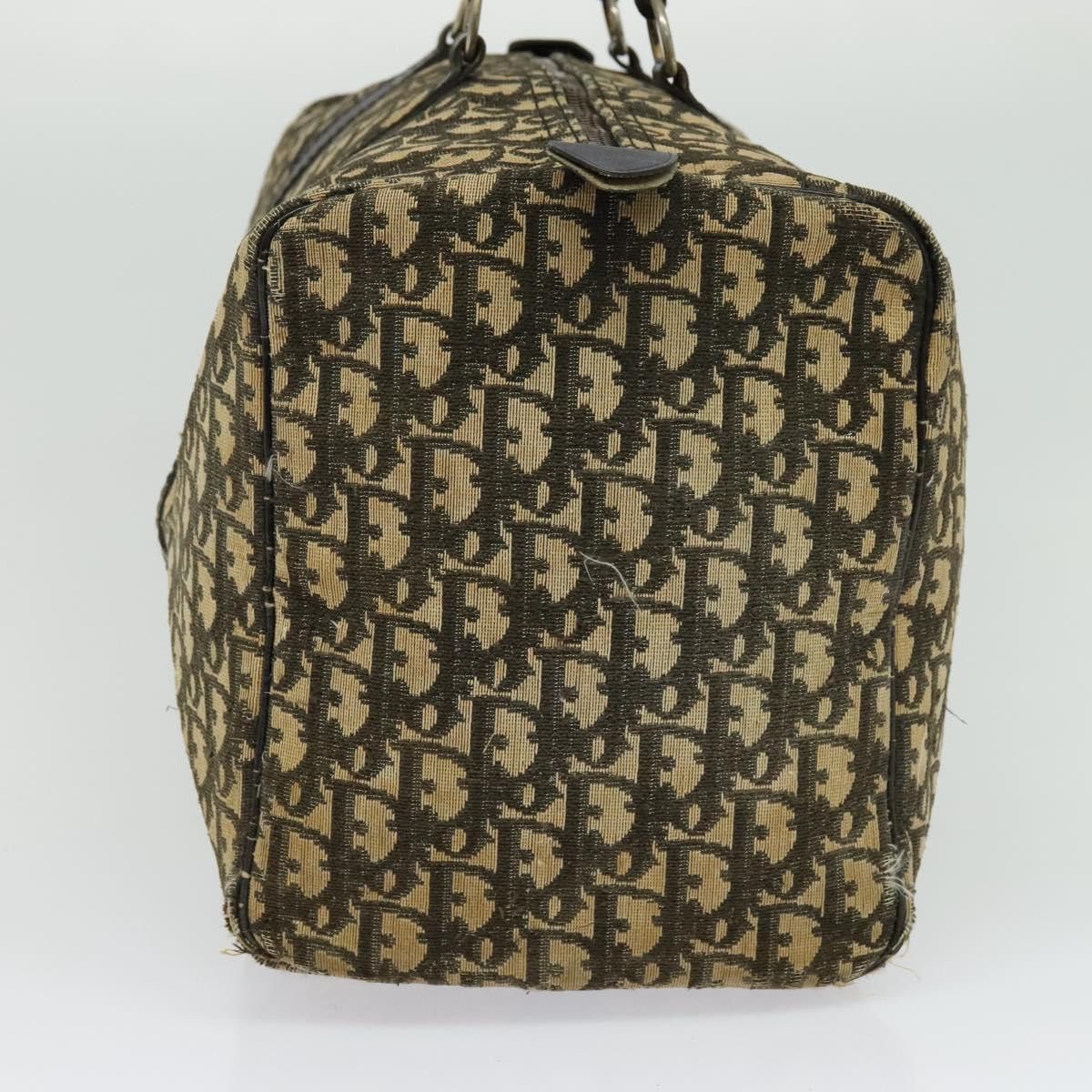 Dior DIOR Trotter Canvas Boston Bag Navy Gold Size ONE SIZE - 5 Thumbnail