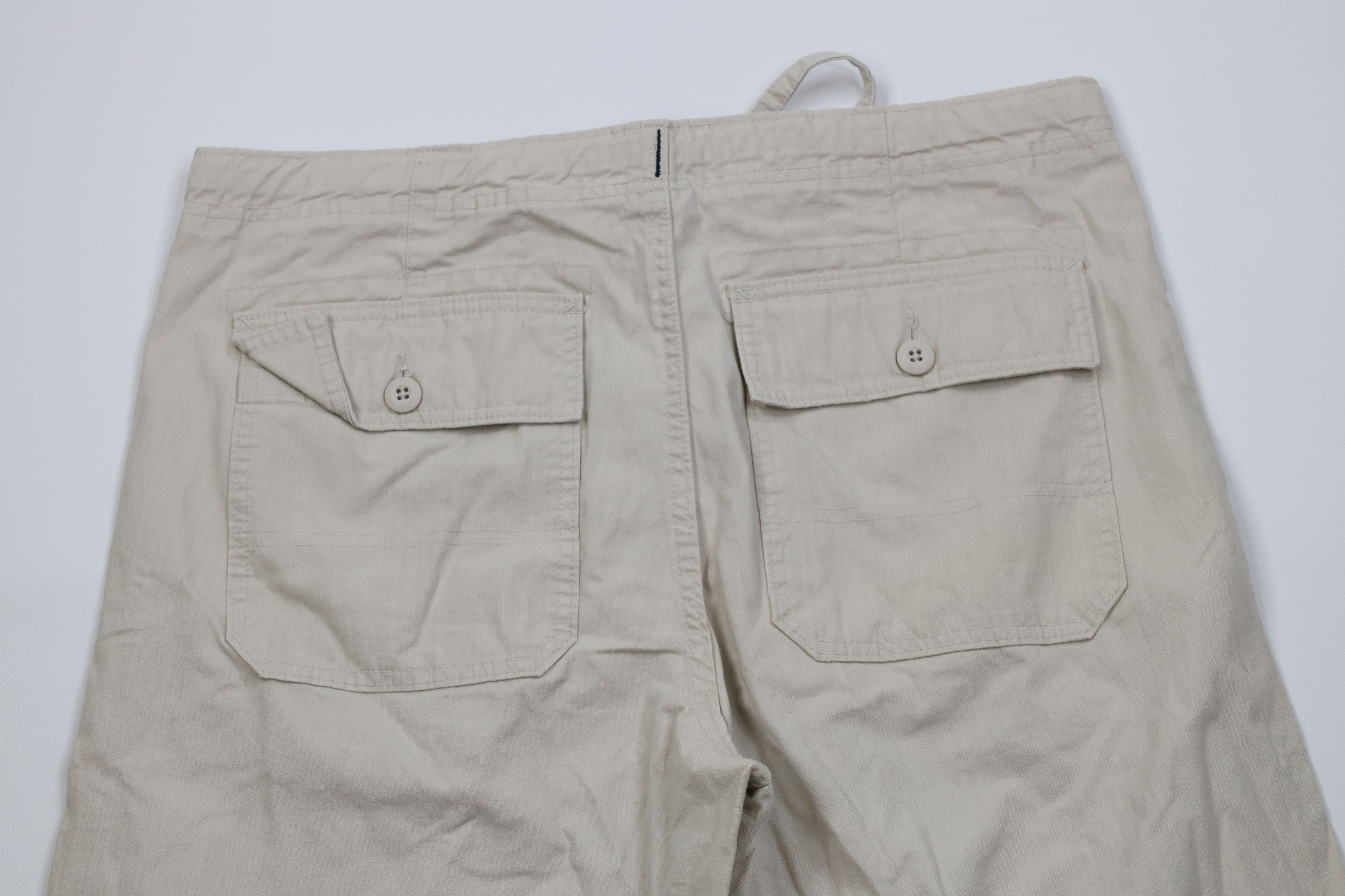 Gap Vintage Y2K 2001 Gap Fly Utility Wide Leg Pants Beige Cotton Size US 36 / EU 52 - 9 Thumbnail