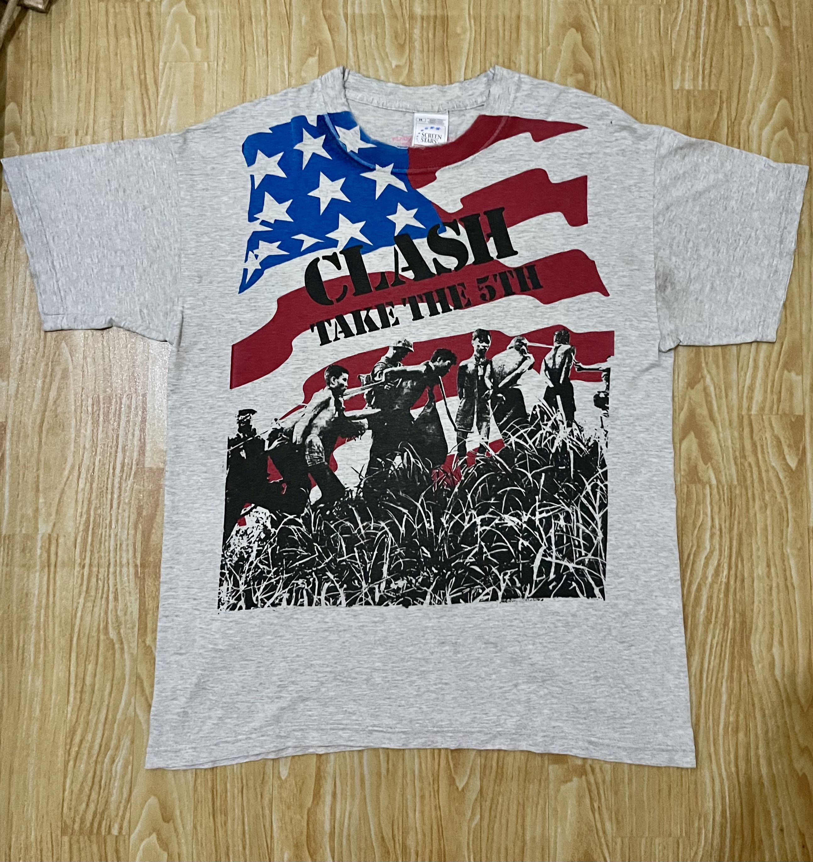 Band Tees Vintage 90s The Clash Fifth Column Shirt Ramones Black Flag Size US L / EU 52-54 / 3 - 1 Thumbnail