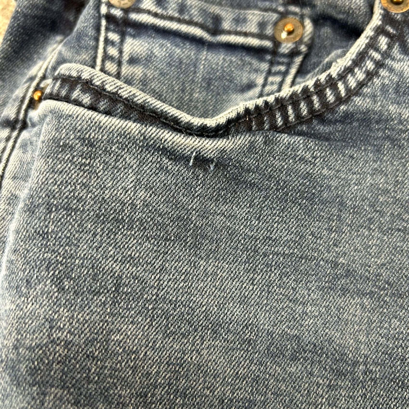 Levi's Levi's 514 Jeans Mens 29x30 Blue Straight Regular Distressed Stretch Dark Wash Denim 5-Pocket Mens Regular Blue Jeans + Levi's 500 Series Model 514 Size US 29 - 4 Thumbnail