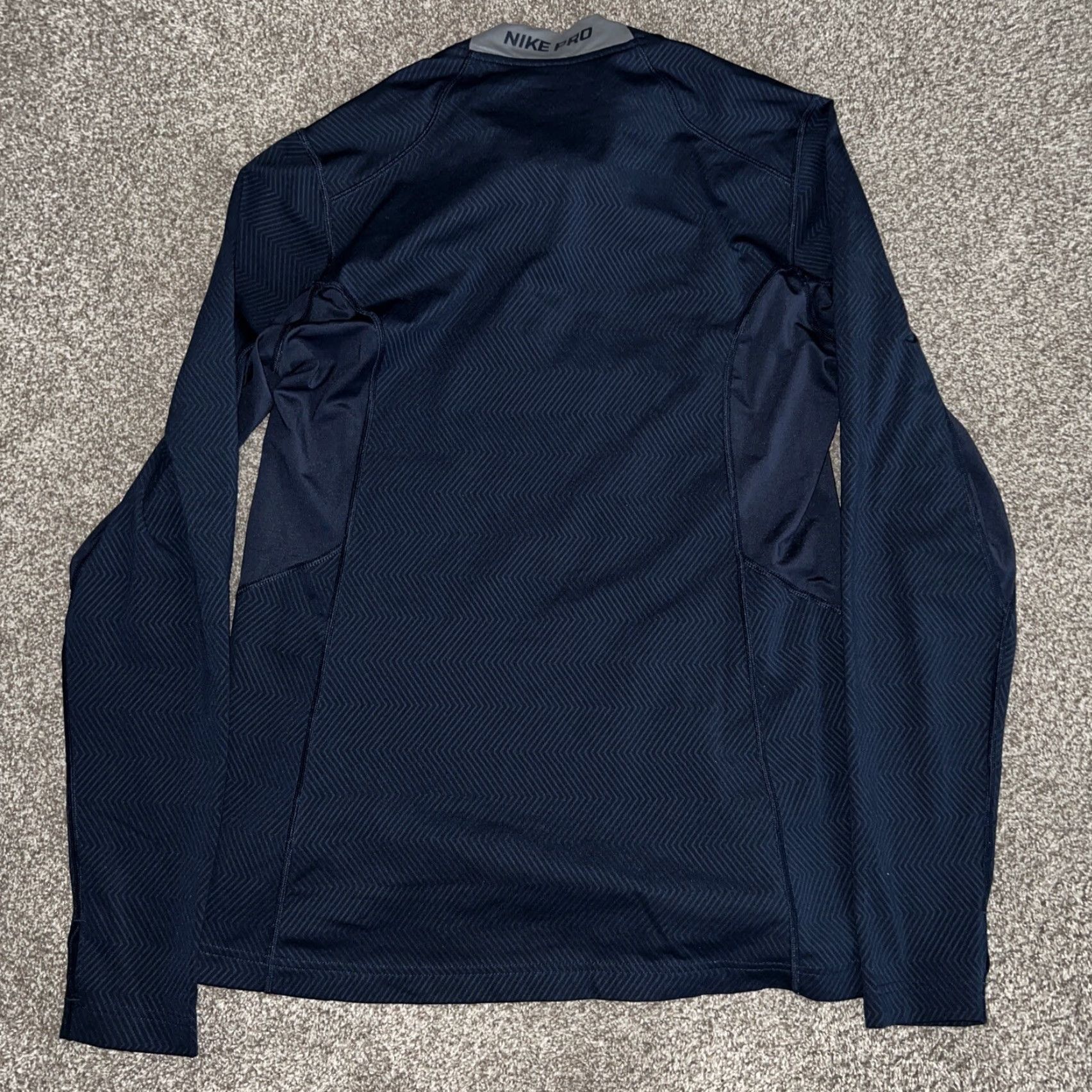 Nike Nike Pro Pullover Half Zip Shirt Mens M Blue Size US M / EU 48-50 / 2 - 4 Thumbnail