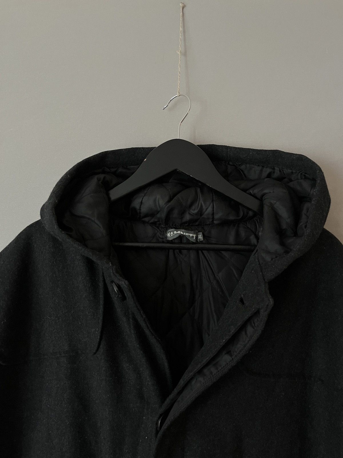 Katharine Hamnett London Katharine Hamnett Heavy Wool Gray Overcoat Duffle Coat Size US XL / EU 56 / 4 - 7 Thumbnail