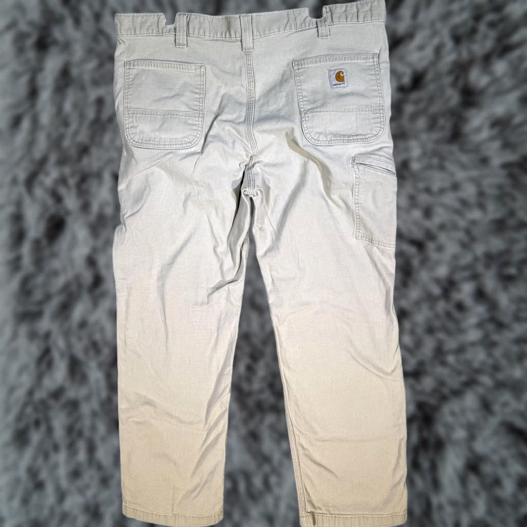 Carhartt VINTAGE Carhartt Pants Mens 40x29 Beige Relaxed Fit Utility Work Twill Carpenter Canvas Size US 40 / EU 56 - 1 Thumbnail