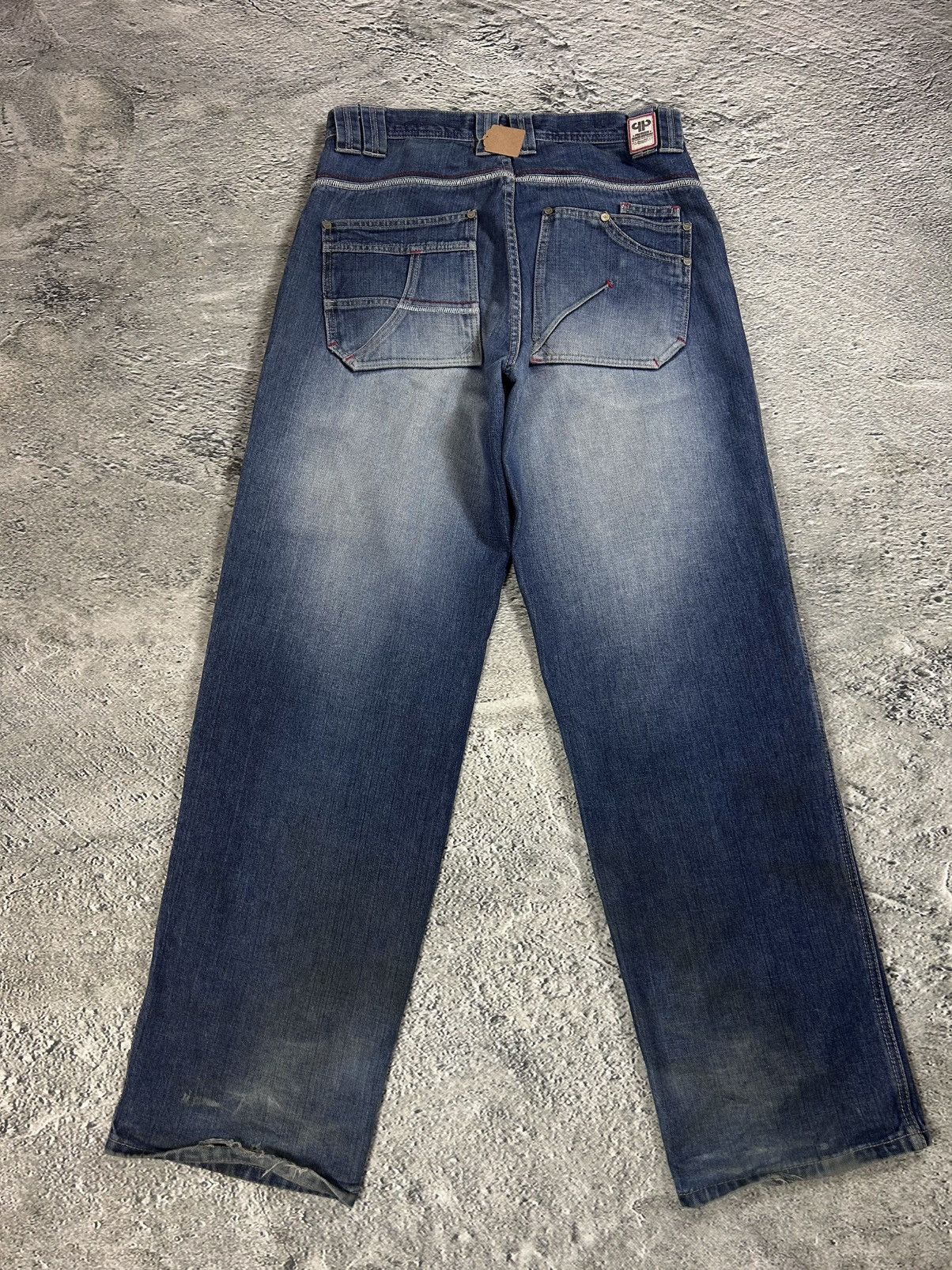 Pelle Pelle Pelle Pelle vintage stone washed blue jeans Y2K baggy denim Size US 32 / EU 48 - 10 Thumbnail