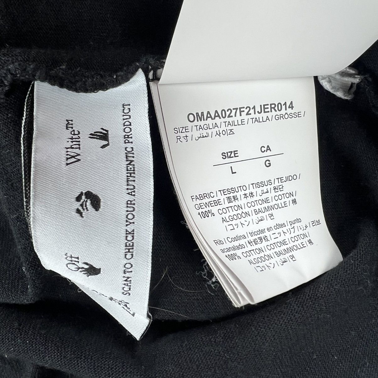 Off-White Off-White Caravaggio Black T Shirt Size US L / EU 52-54 / 3 - 5 Thumbnail