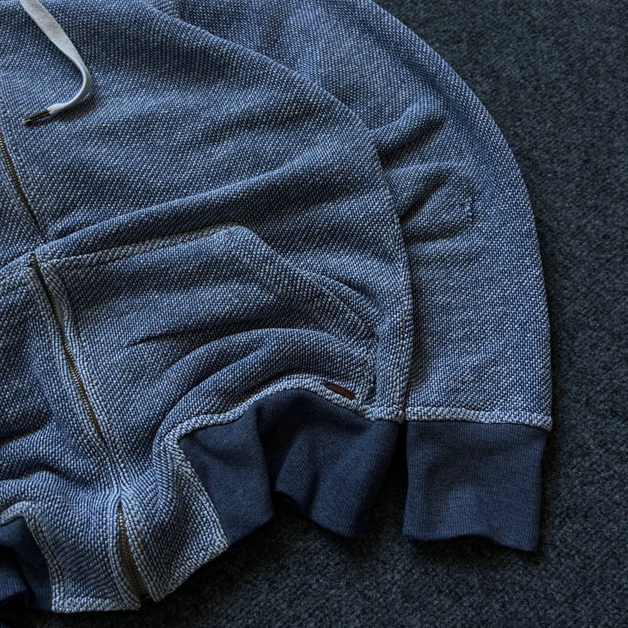Urban Pipeline VTG Knit Zip Hoodie Piping Hot Size M Dark Blue Y2K 00s USA Size US M / EU 48-50 / 2 - 8 Thumbnail