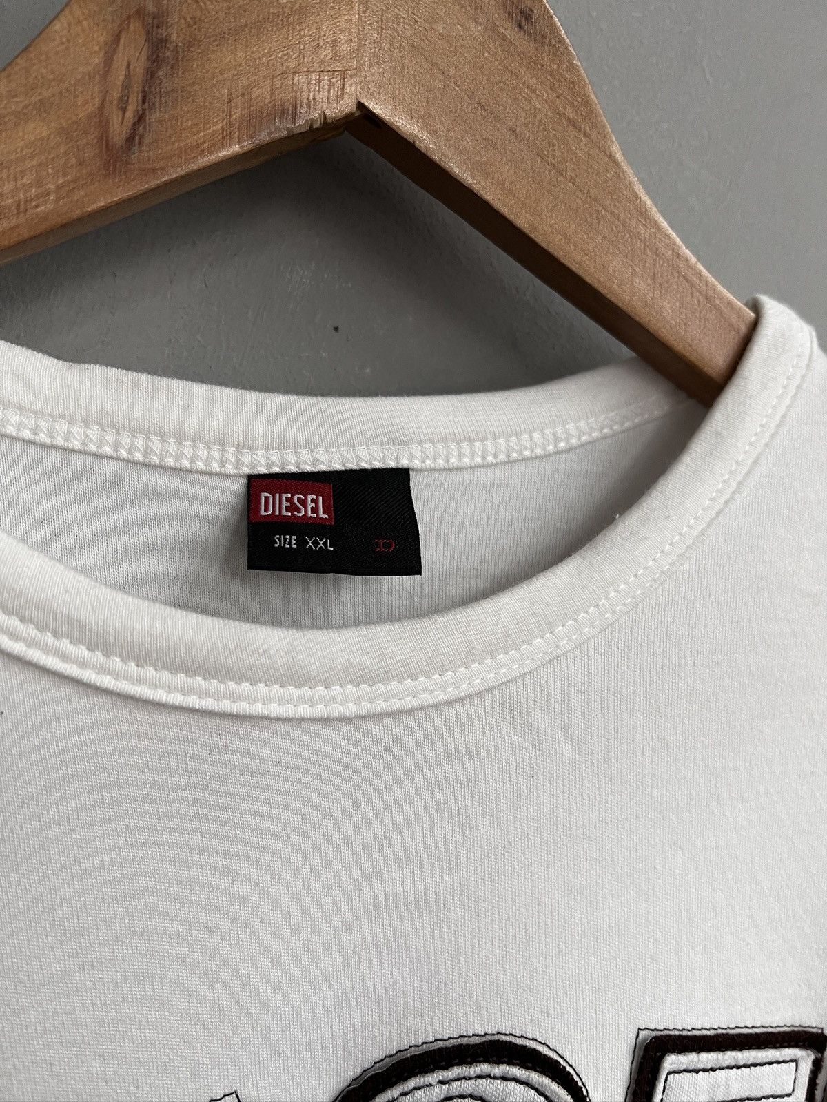 Diesel Diesel White Longsleeve Big Logo y2k style slim fit Size US M / EU 48-50 / 2 - 4 Thumbnail