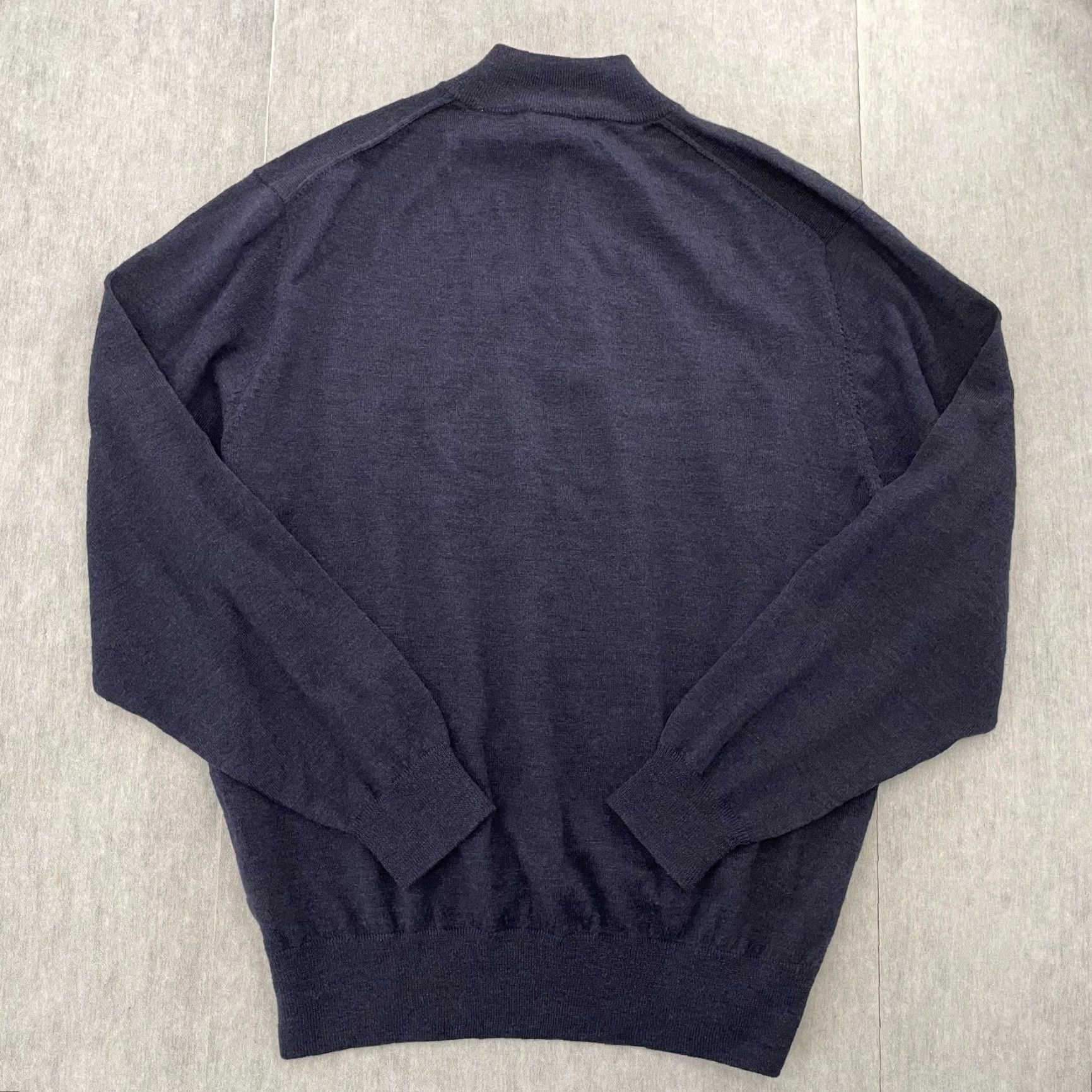 Peter Millar Peter Millar Sweater 2XL Adult Blue 1/4 Zip Extra Fine Italian Merino Mens XXL Size US XXL / EU 58 / 5 - 2 Thumbnail