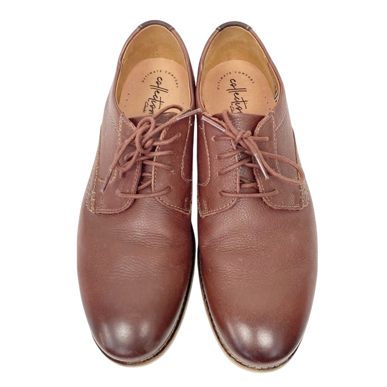 Clarks Collection by Clarks Brown Lace Up Loafers Sz 9 Size US 9 / EU 42 - 6 Thumbnail
