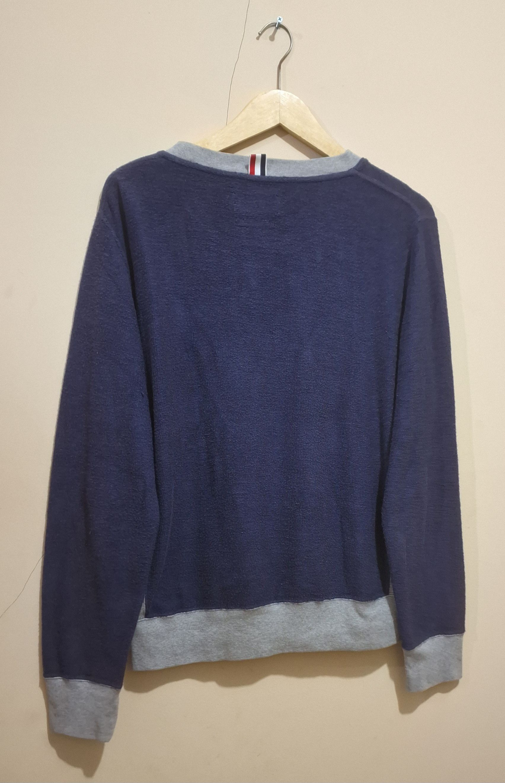 Thom Browne Two Tone Reverse Loopback Crewneck Sweatshirt Size US M / EU 48-50 / 2 - 6 Thumbnail