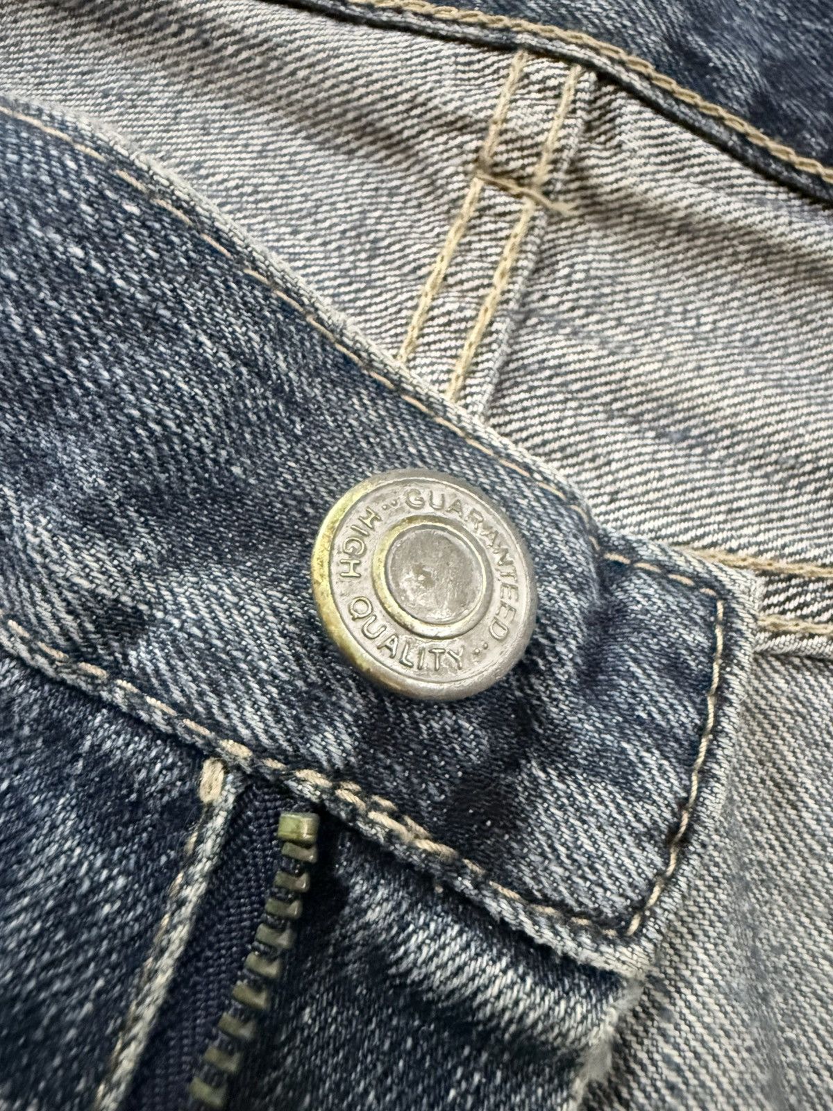 Fashion Victim Vintage 90s Japanese Denim Gu Distressed Size US 34 / EU 50 - 16 Thumbnail