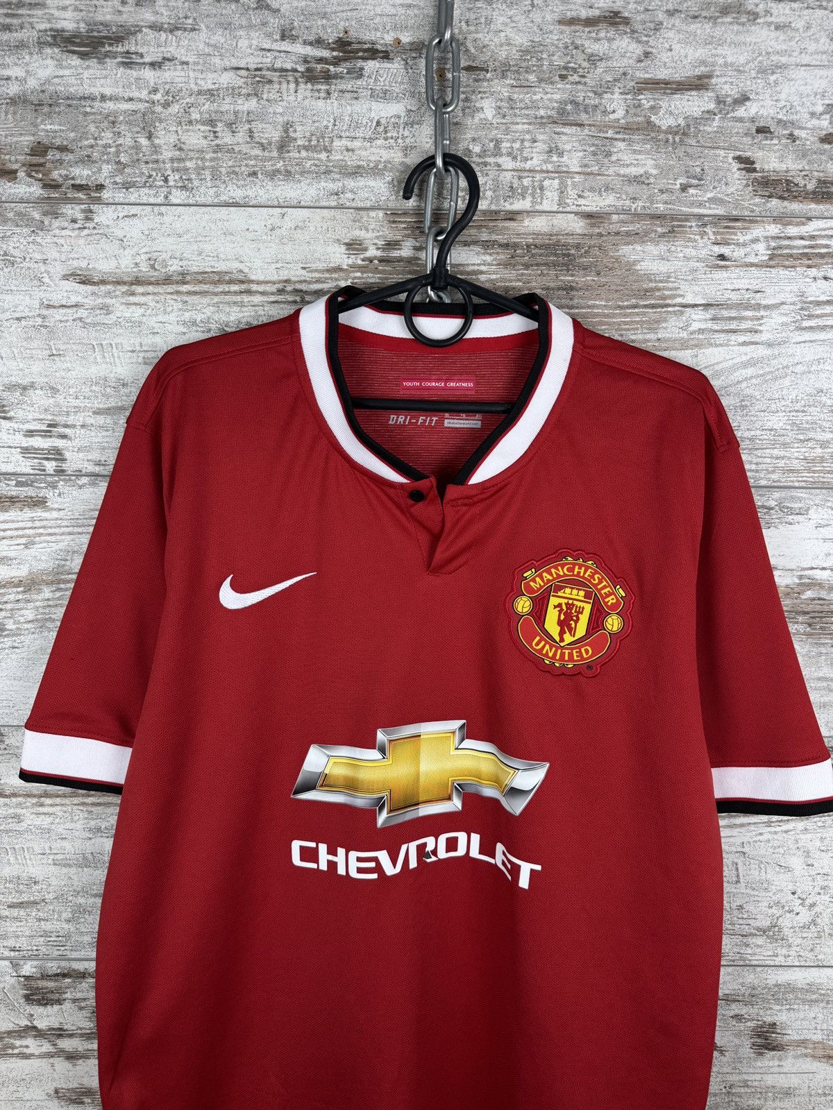 Vintage Mens Vintage Nike Manchester United Cantona 7 T-shirt jersey Size US XL / EU 56 / 4 - 4 Thumbnail