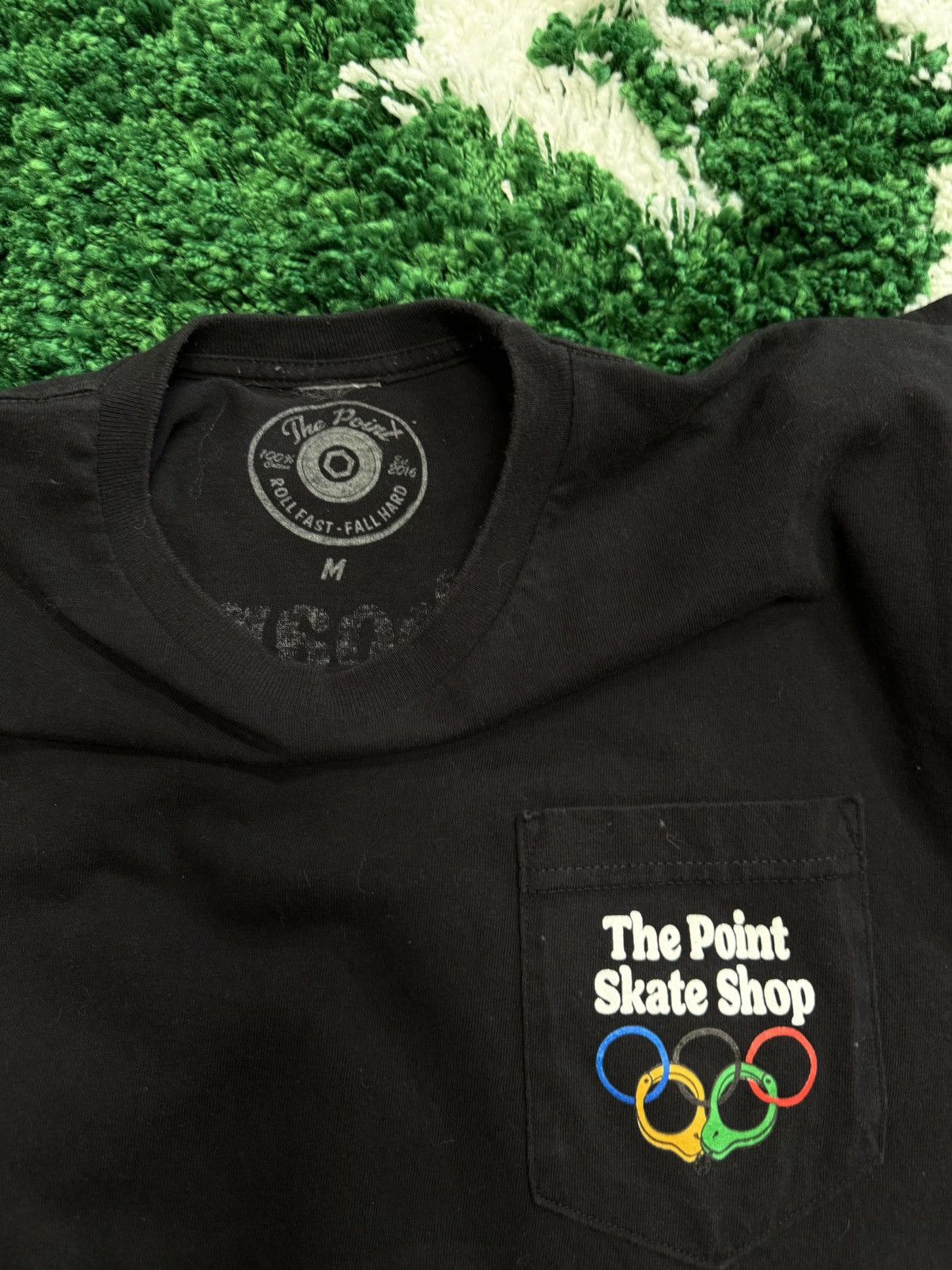Other Skateboarding Is A Crime Point Skate Shop Tee Black Medium Size US M / EU 48-50 / 2 - 4 Thumbnail