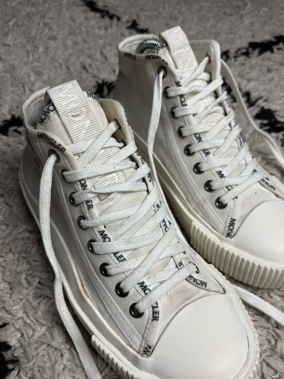Moncler Moncler Lissex High Top Sneakers Shoes Vintage Size US 7 / IT 37 - 8 Thumbnail