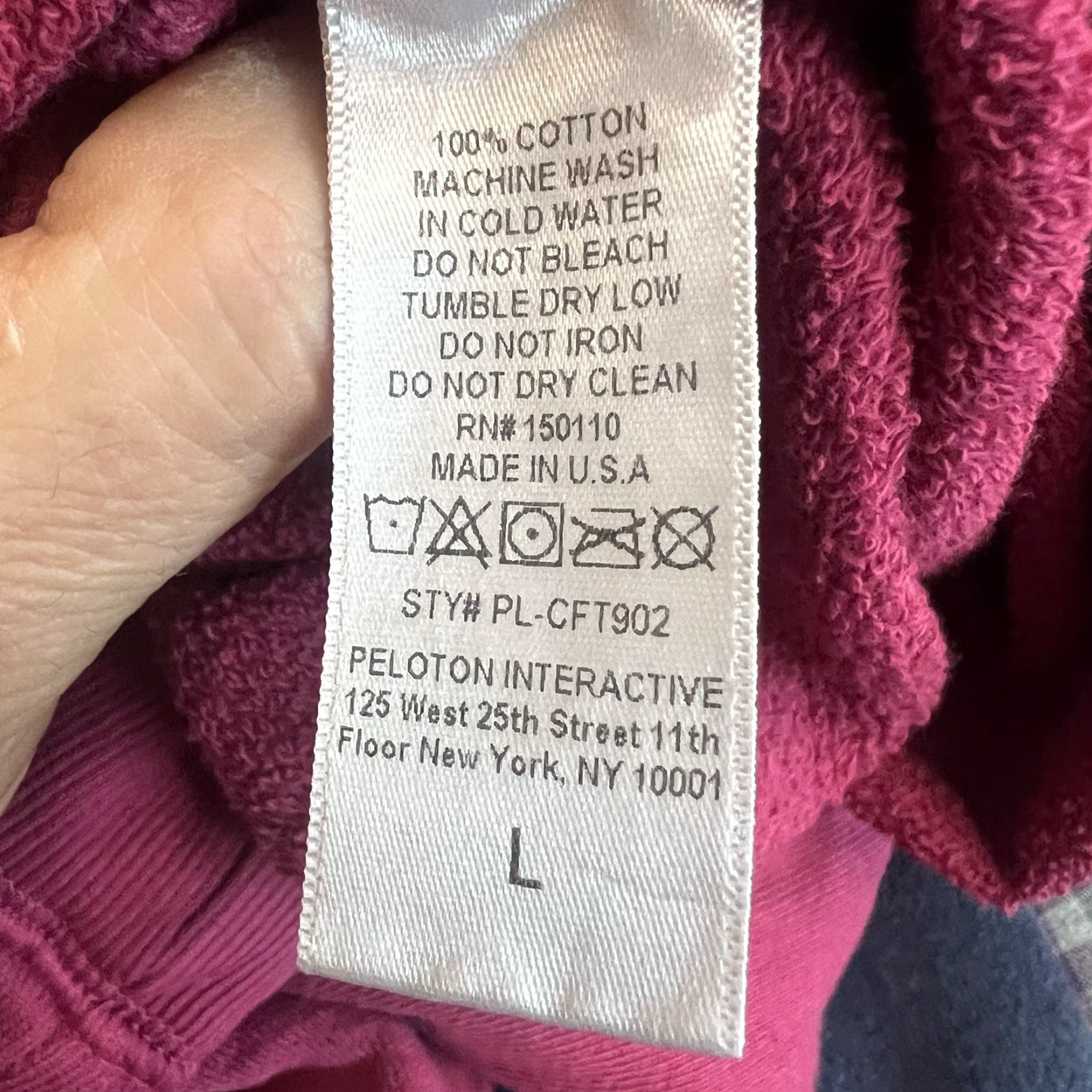 Pinko VINTAGE? No — Peloton Long Sleeve Sweatshirt Women L Pink Logo Crew Neck Knit Cotton Raglan Oversized Activewear Fall Winter 3-Sport Size L / US 10 / IT 46 - 6 Thumbnail