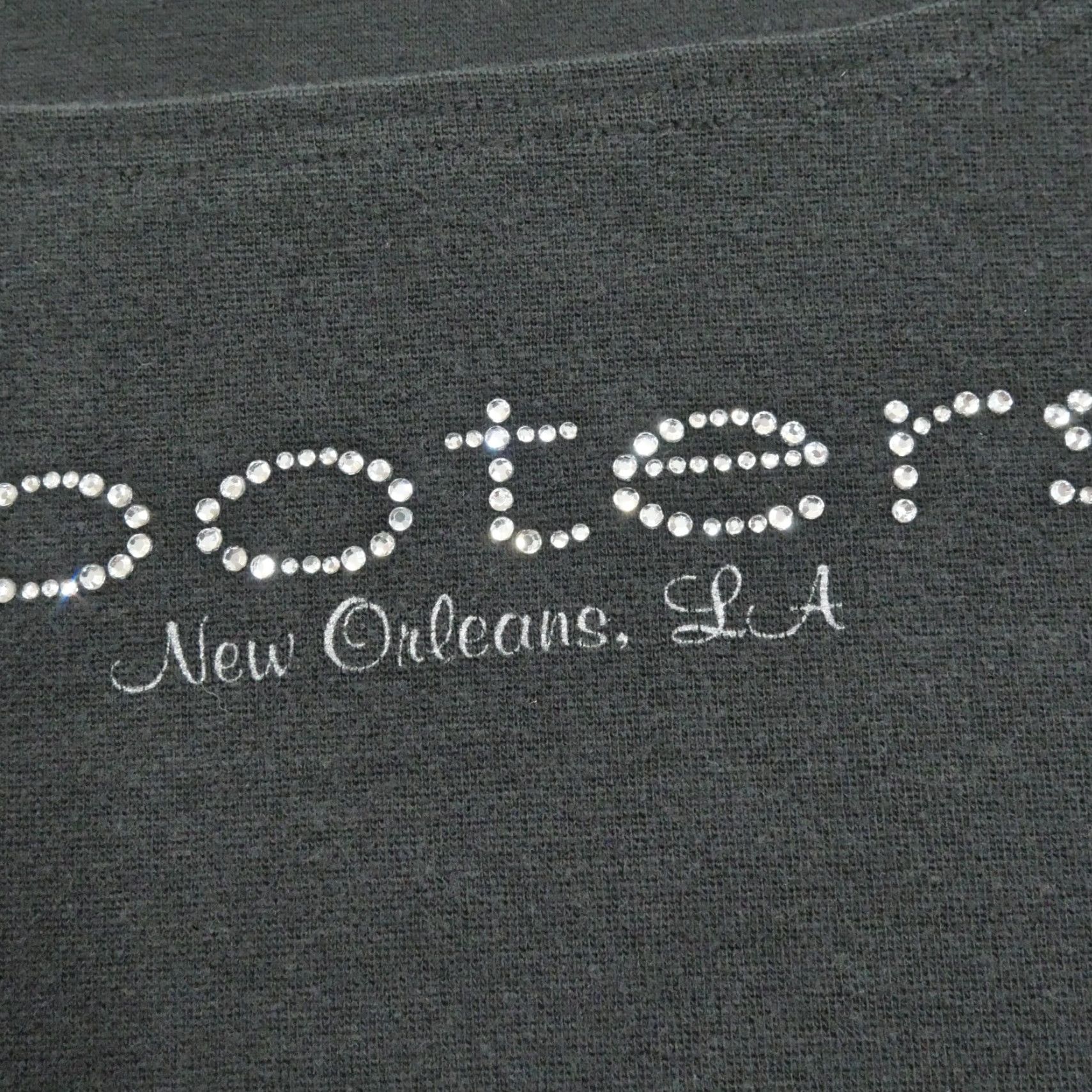 Vintage VINTAGE Hooters T Shirt Womens Medium Black Sequin New Orleans McBling Y2K Size M / US 6-8 / IT 42-44 - 3 Thumbnail