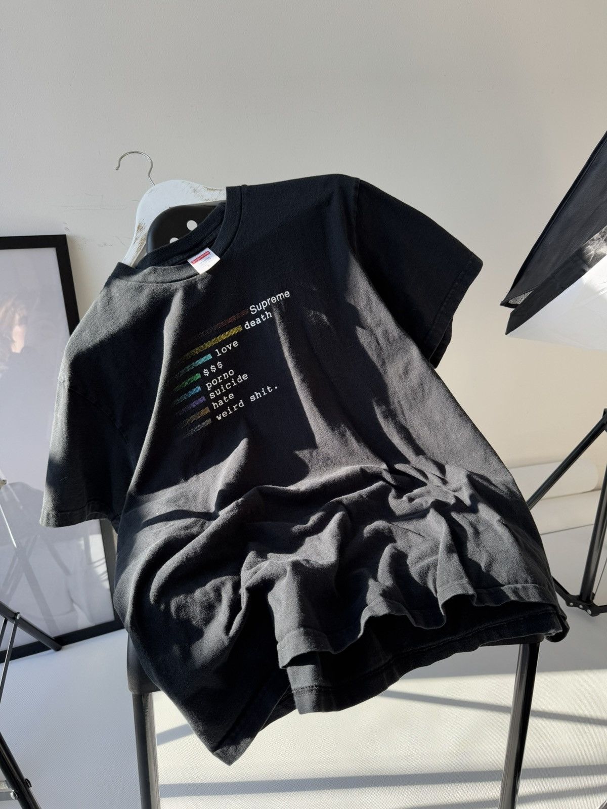 Supreme Vintage Supreme Death Love $$$ Porno Sun Faded Tee Size US M / EU 48-50 / 2 - 17 Thumbnail
