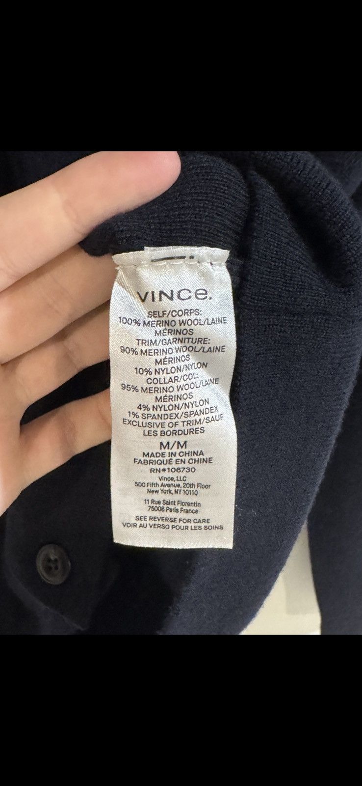 Vince Vince marino wool over shirt Size US M / EU 48-50 / 2 - 10 Thumbnail
