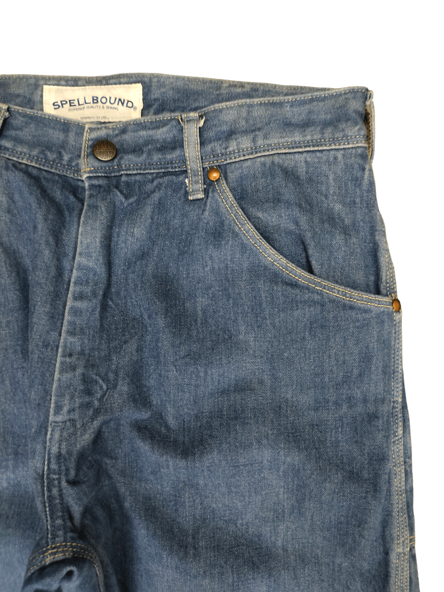 Kapital 1990s Spellbound Jpn Workers Denim Pants 45rpm Orslow Style Size US 29 - 3 Thumbnail