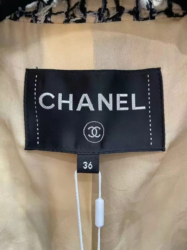 Chanel Chanel Tweed yellow plaid coat Size XS / US 0-2 / IT 36-38 - 4 Thumbnail