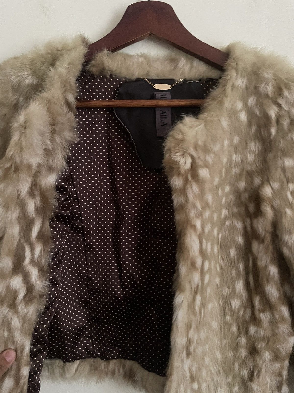 Japanese Brand Aula Aila Rabbit Fur Coat Size S / US 4 / IT 40 - 4 Thumbnail