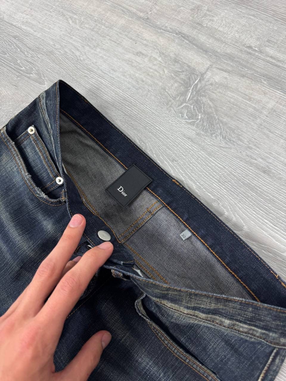 Dior Dior Hedi Slimane Washed Denim Jeans Size US 31 - 13 Thumbnail
