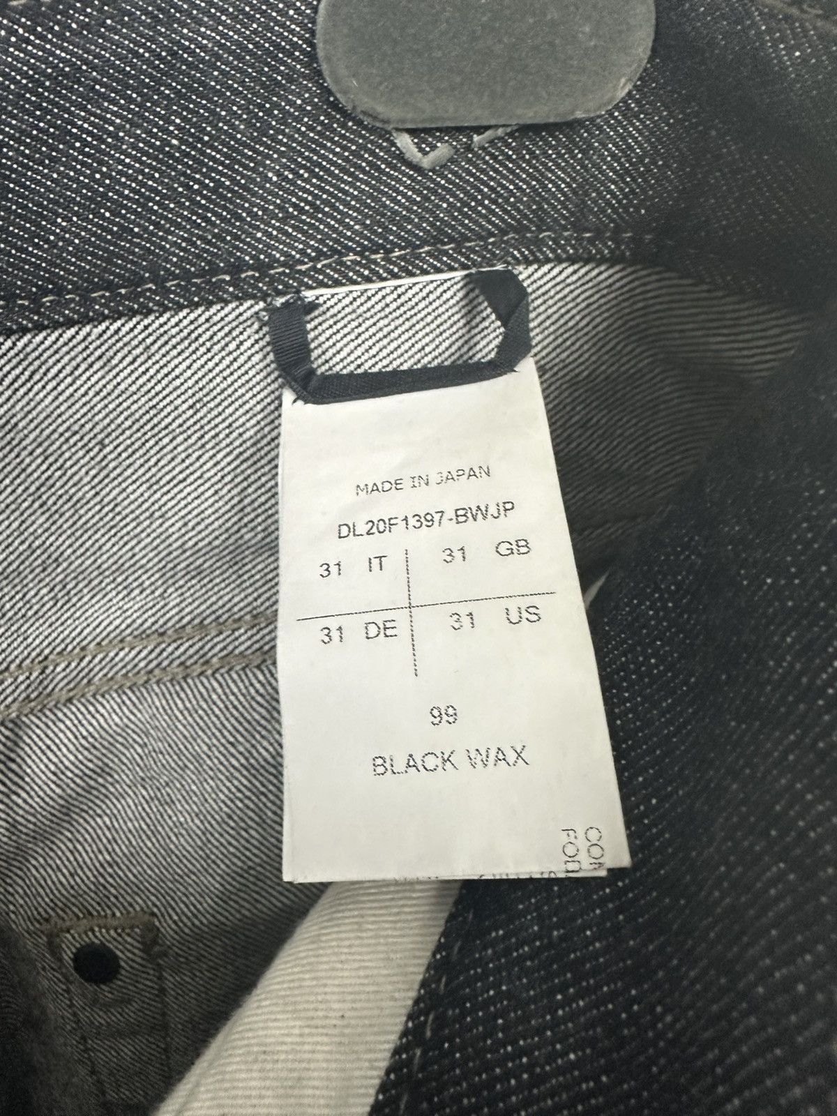 Rick Owens Drkshdw DRKSHDW Waxed Collapse Cut Denim Size US 31 - 8 Thumbnail