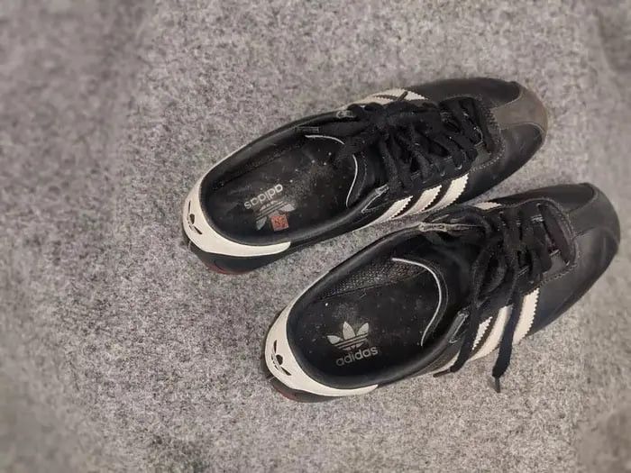 Adidas Vintage Adidas Originals Rekord Black Leather Sneaker Y2K Size US 6 / EU 39 - 18 Thumbnail