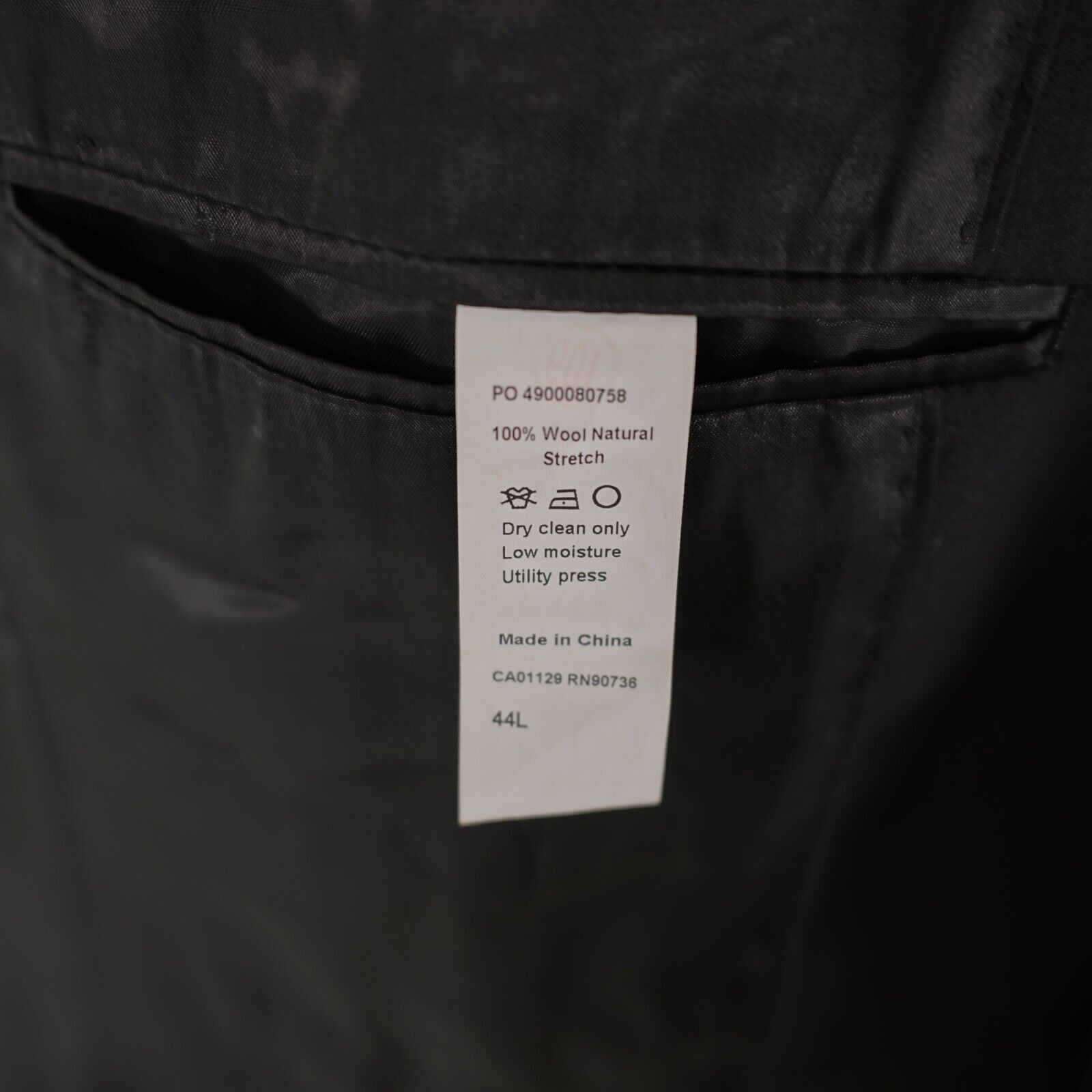 Calvin Klein Calvin Klein Black Wool Peak Label 2 Button Blazer / Suit Ja Size 40R - 10 Thumbnail