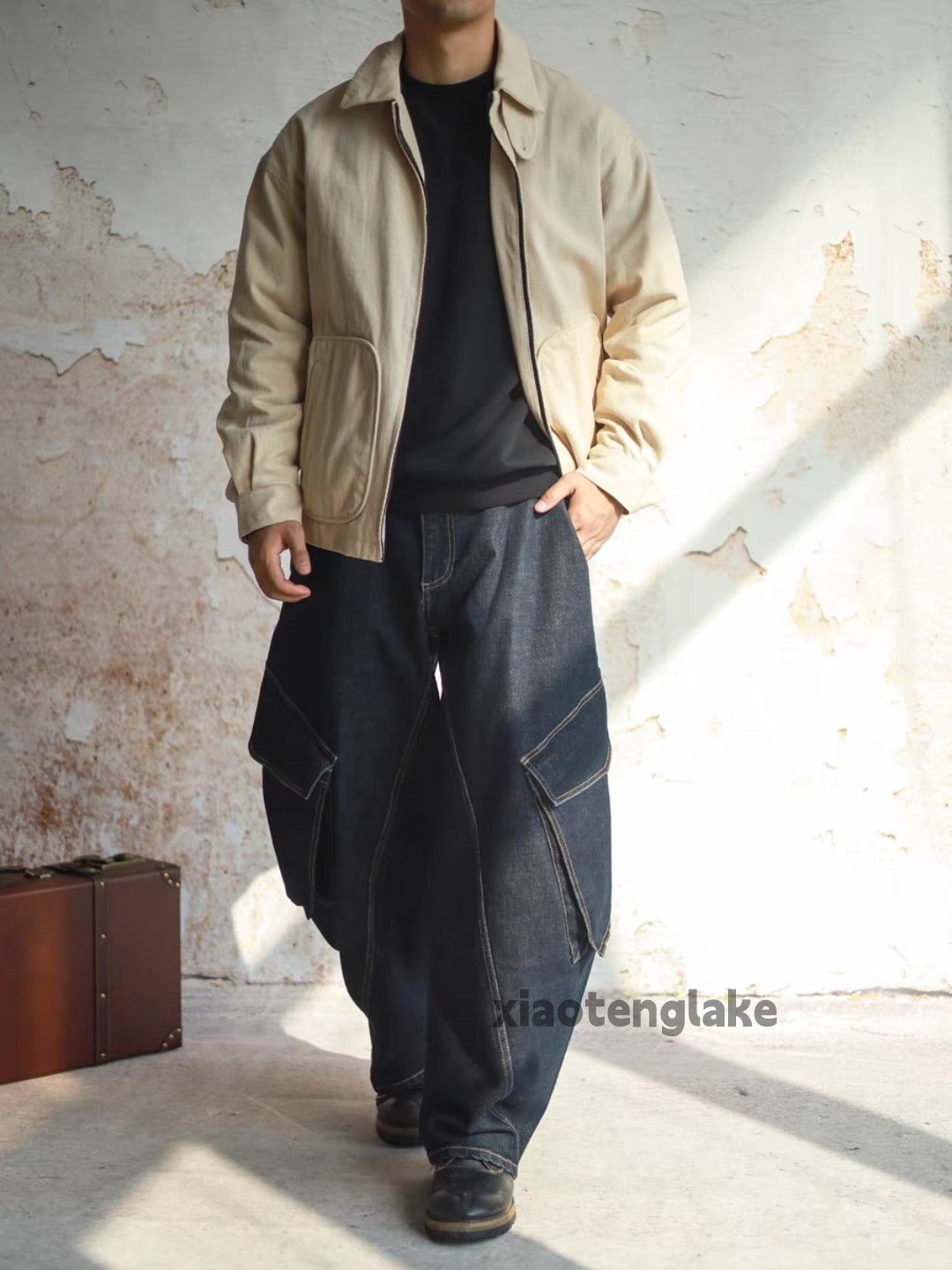 Vintage Custom unisex utility loose baggy skate hiphop cargo jeans Size US 32 / EU 48 - 3 Thumbnail