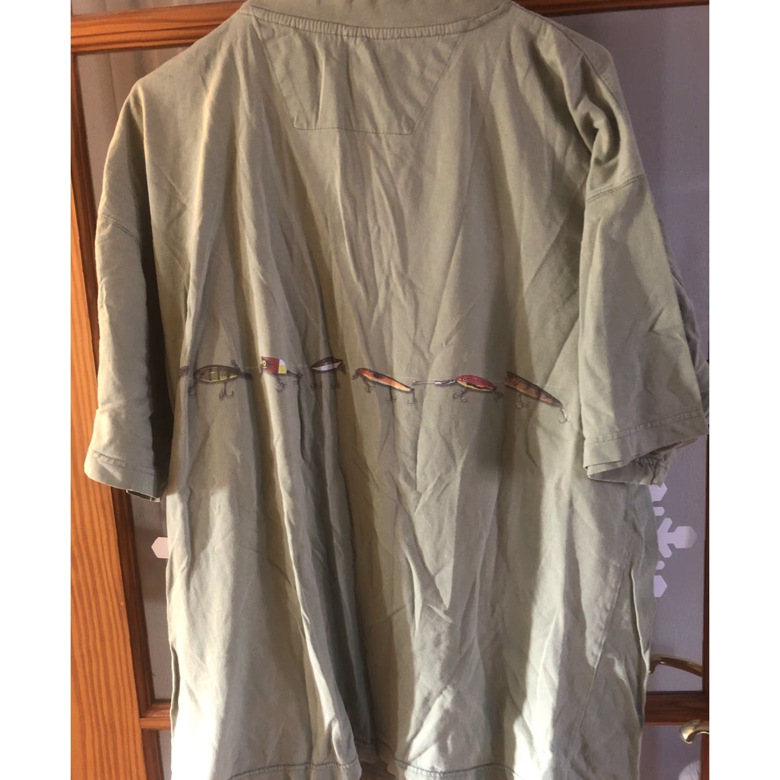 Vintage VINTAGE Newport Blue T-Shirt Shirt Men 2XL Green Fishing Lures Short Sleeve Crew Neck Logo Fish Size US XXL / EU 58 / 5 - 4 Thumbnail