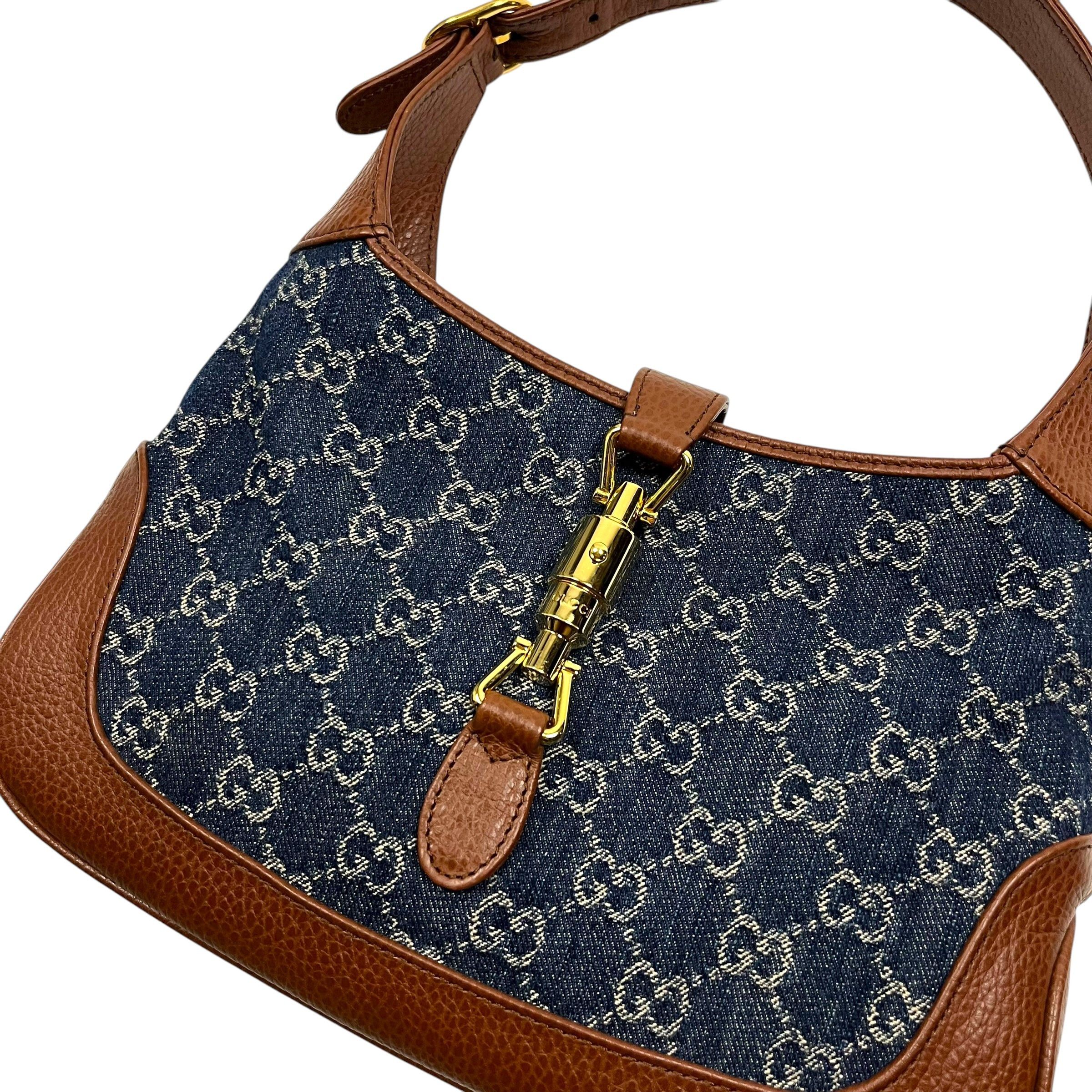 Gucci Gucci Jackie 1961 GG Denim Bag - O/S Size ONE SIZE - 3 Thumbnail