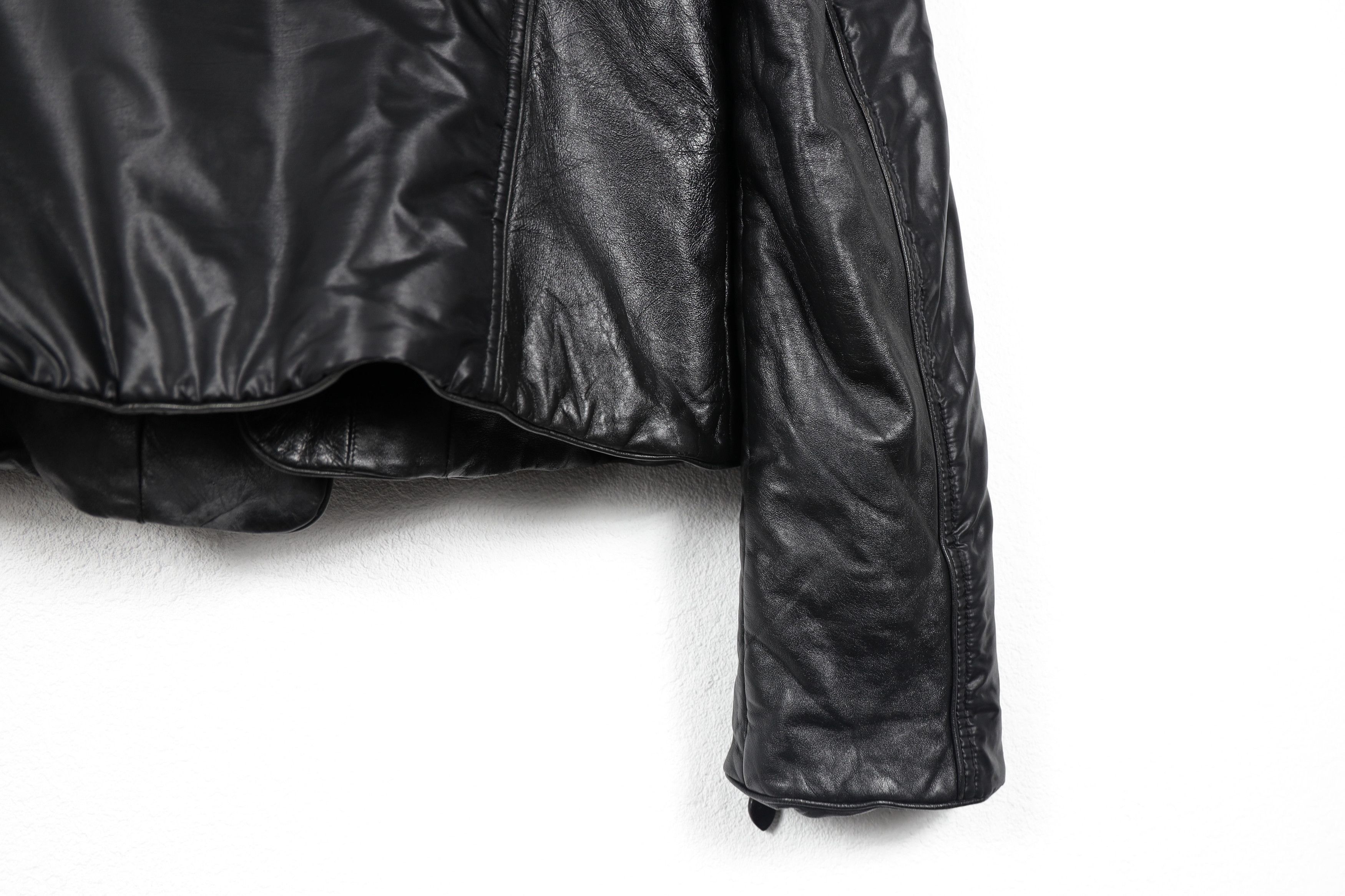 Ermanno Scervino Ermanno Scervino Nylon Leather Collar Design Biker Jacket Size M / US 6-8 / IT 42-44 - 16 Thumbnail