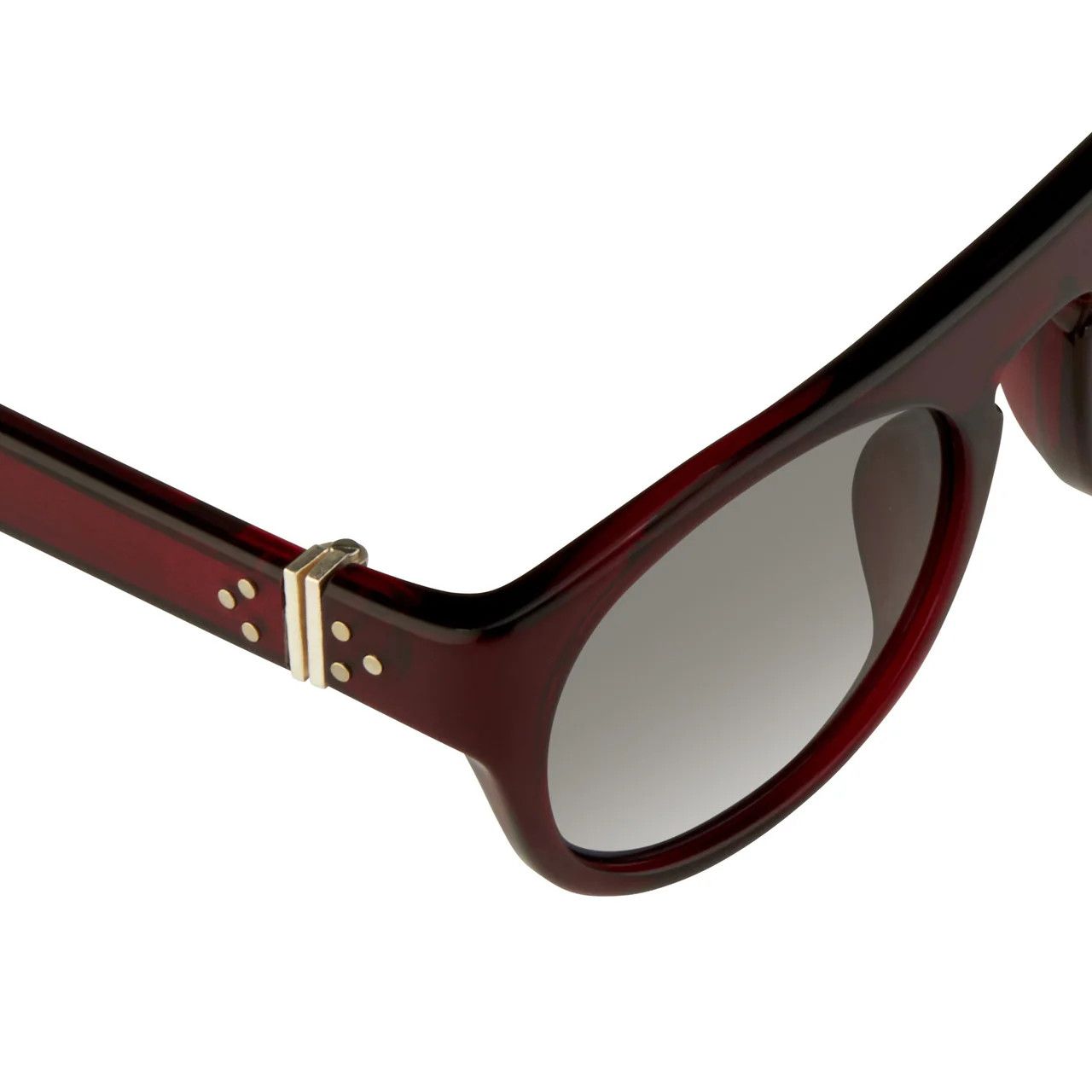 Ann Demeulemeester Ann Demeulemeester Sunglasses Round Bordeaux Red and Blue Size ONE SIZE - 4 Thumbnail