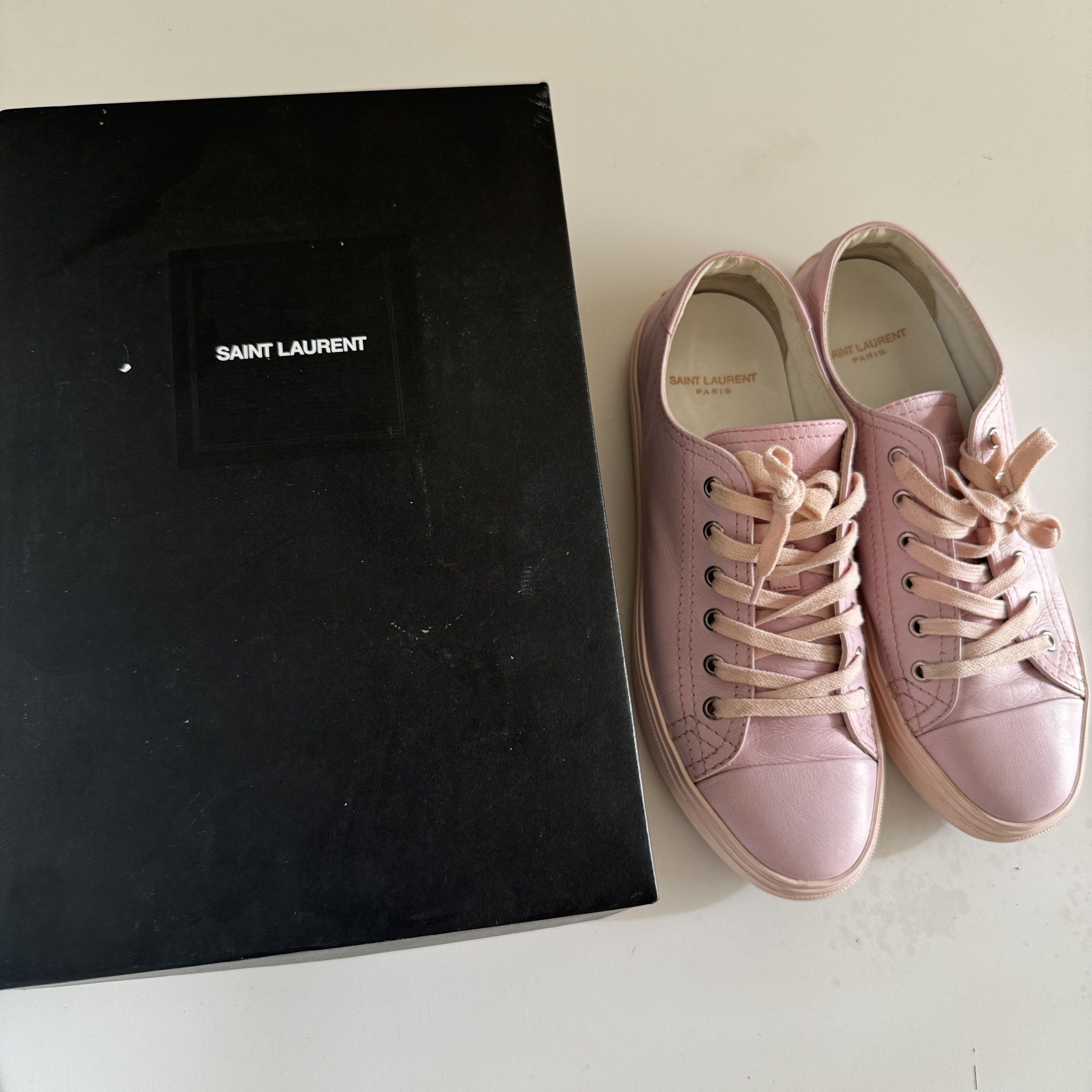 Saint Laurent Paris Saint Laurent Bedford Sneaker shoe Pink sz US 8.5 women Size US 8.5 / IT 38.5 - 10 Thumbnail